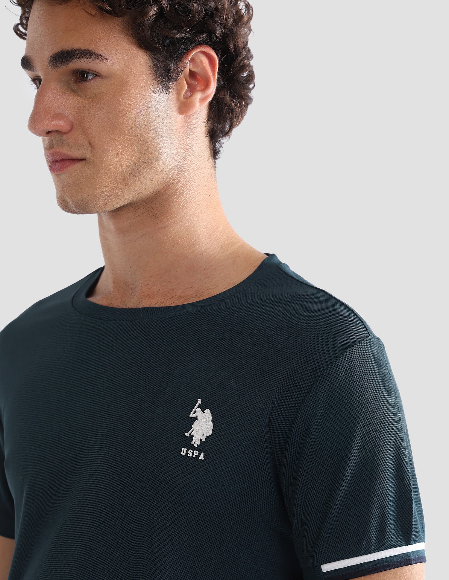 Solid Slim Fit Active T-Shirt - Image 7