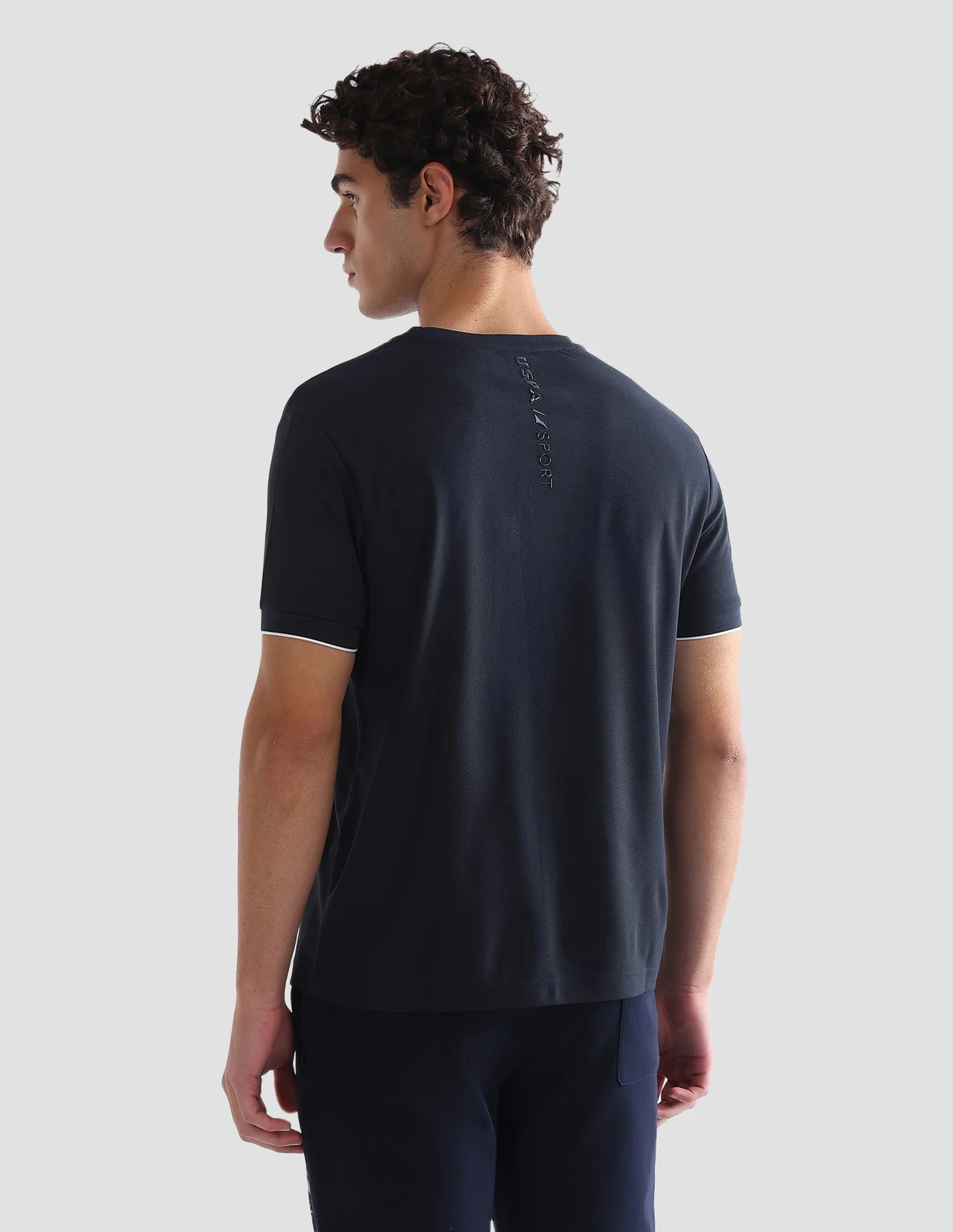 Solid Slim Fit Active T-Shirt - Image 5