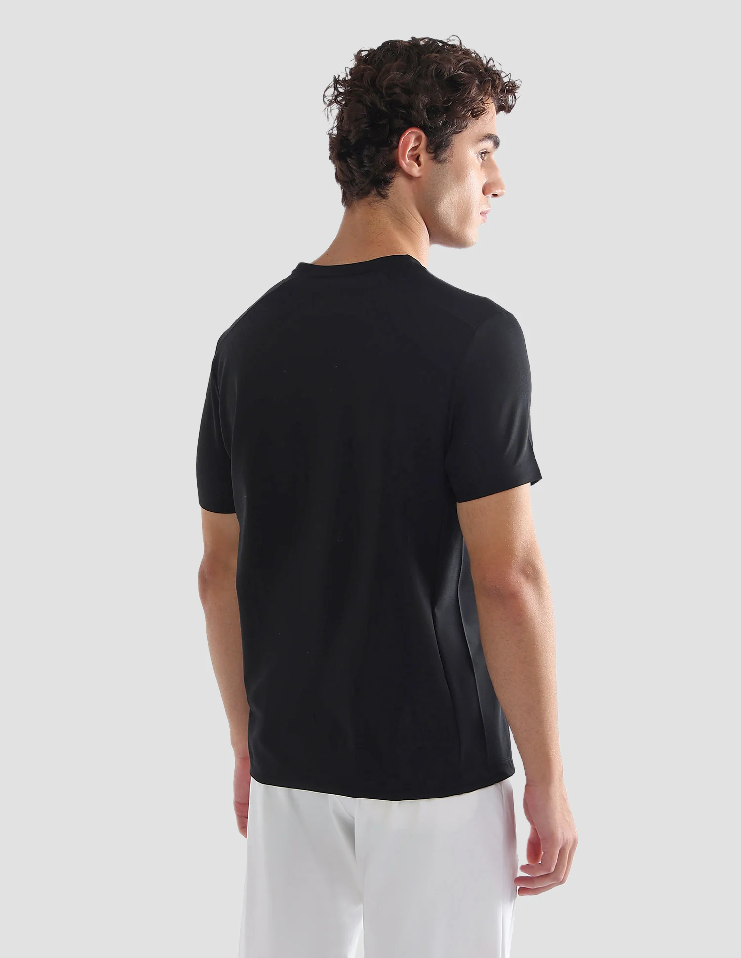 Solid Slim Fit Active T-Shirt - Image 5