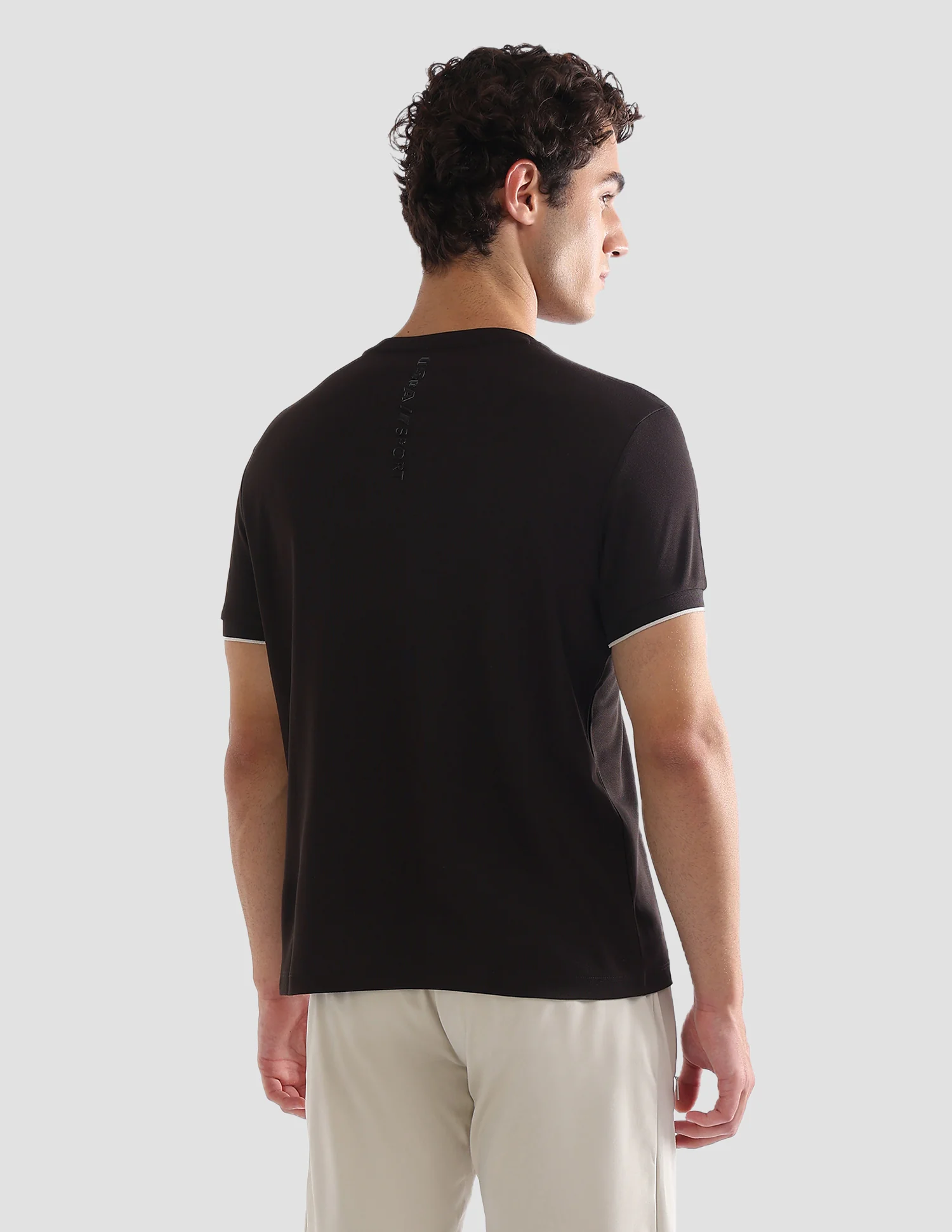 Solid Slim Fit Active T-Shirt - Image 5