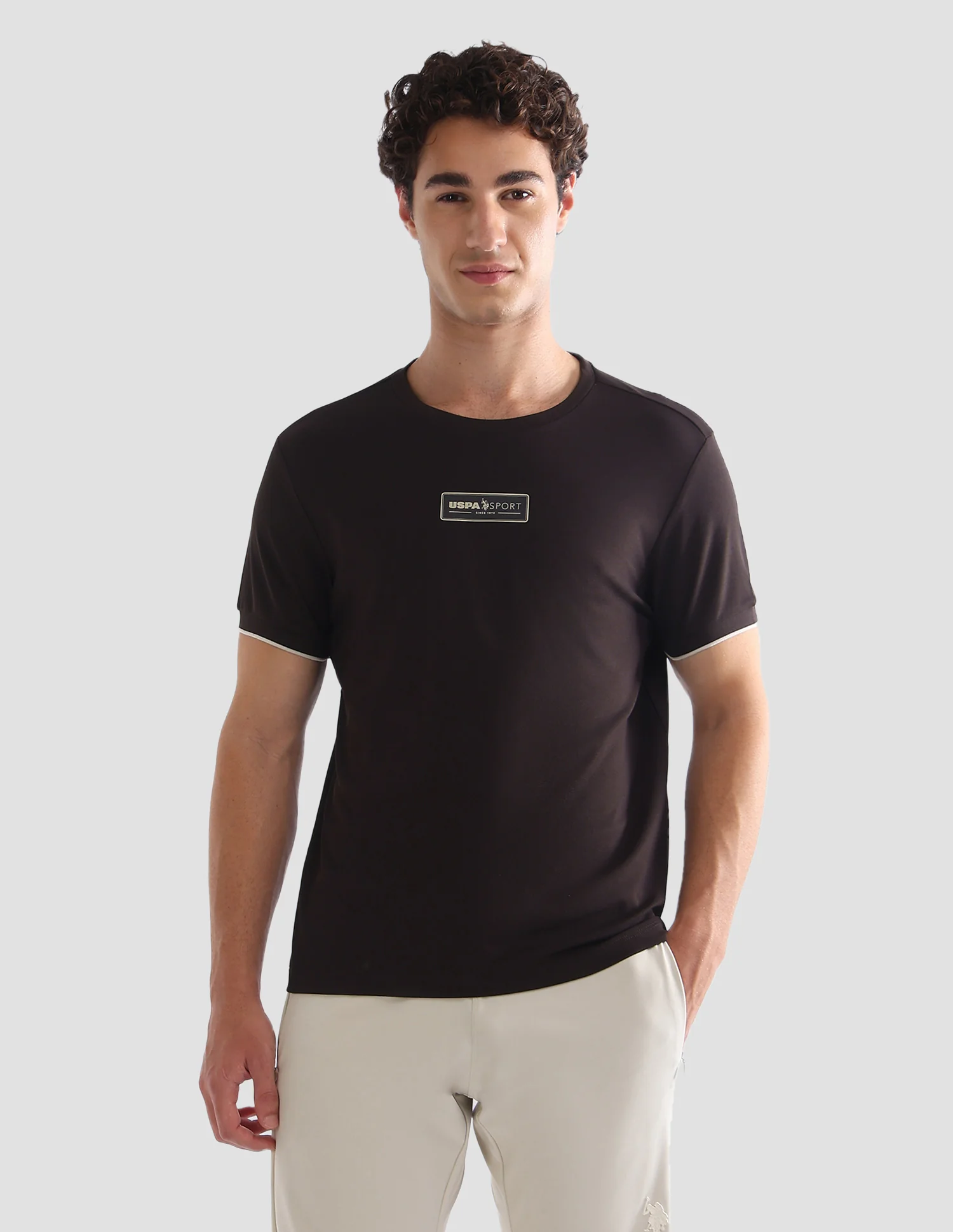 Solid Slim Fit Active T-Shirt - Image 6