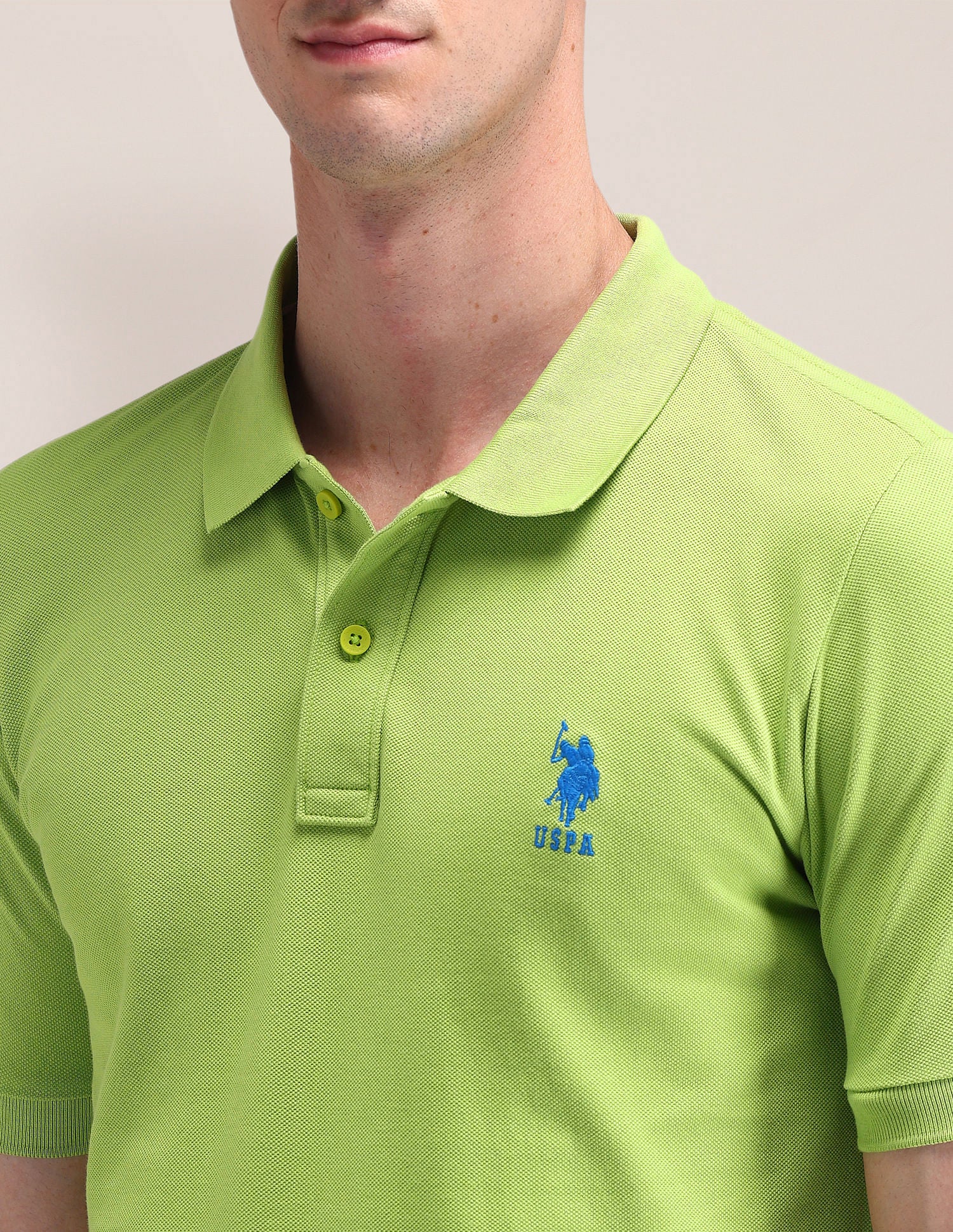 Solid Slim Fit Cotton Polo Shirt - Image 7