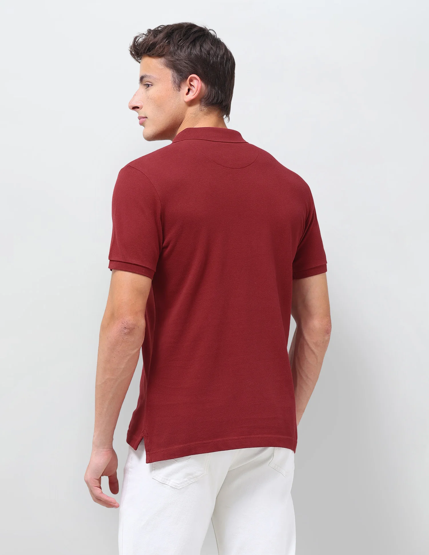 Solid Slim Fit Polo Shirt - Image 5