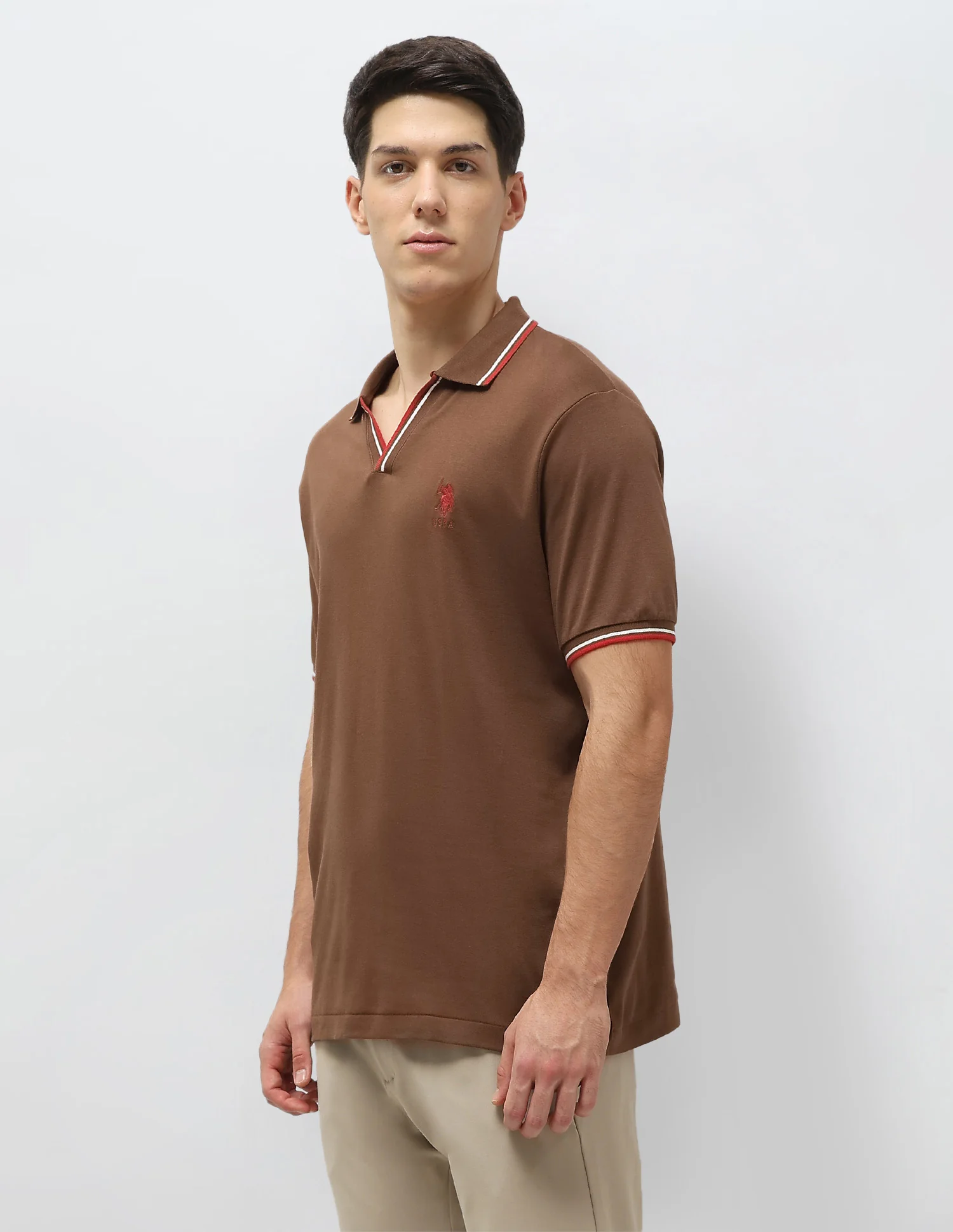 Solid Slim Fit Polo Shirt - Image 4