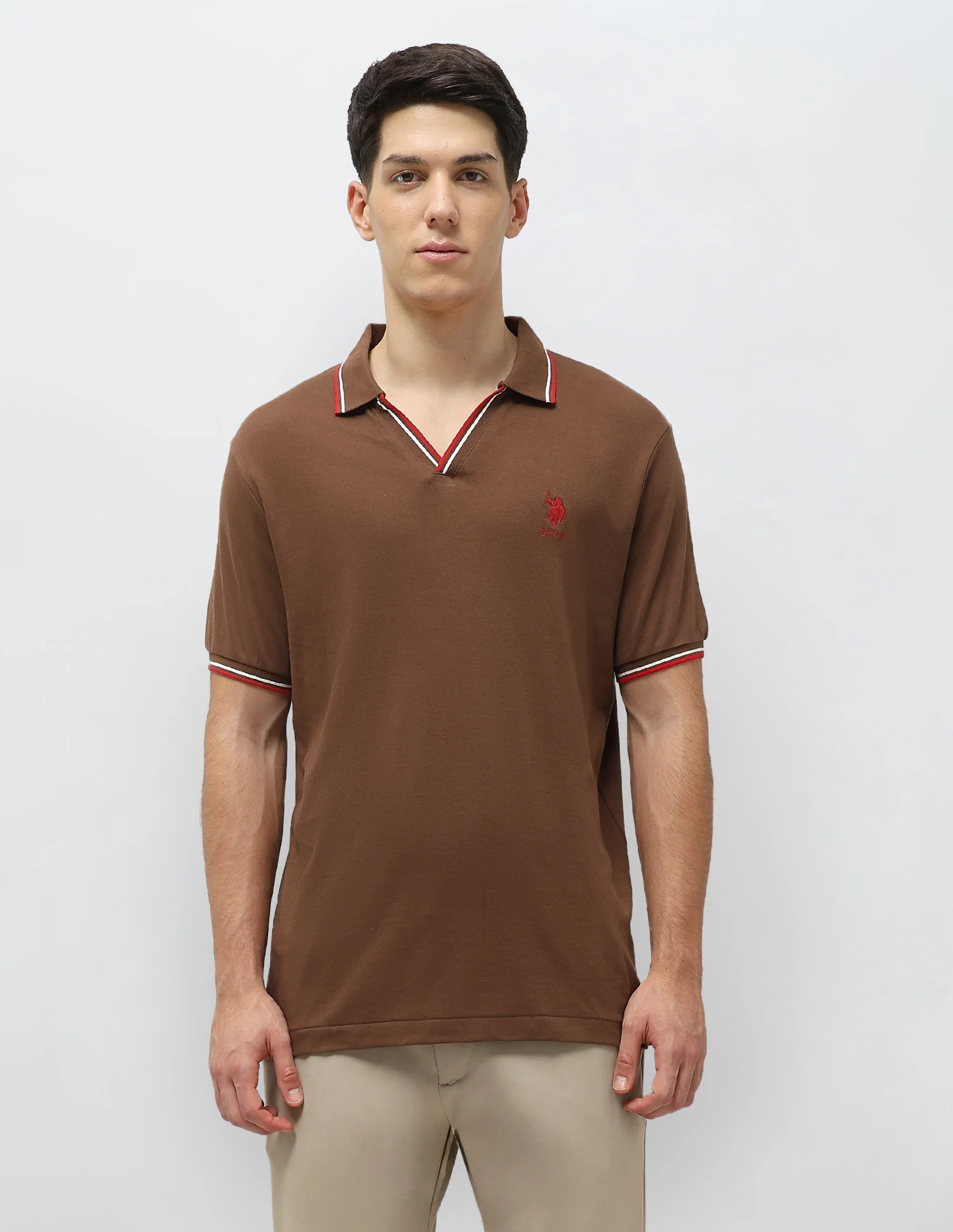Solid Slim Fit Polo Shirt - Image 6