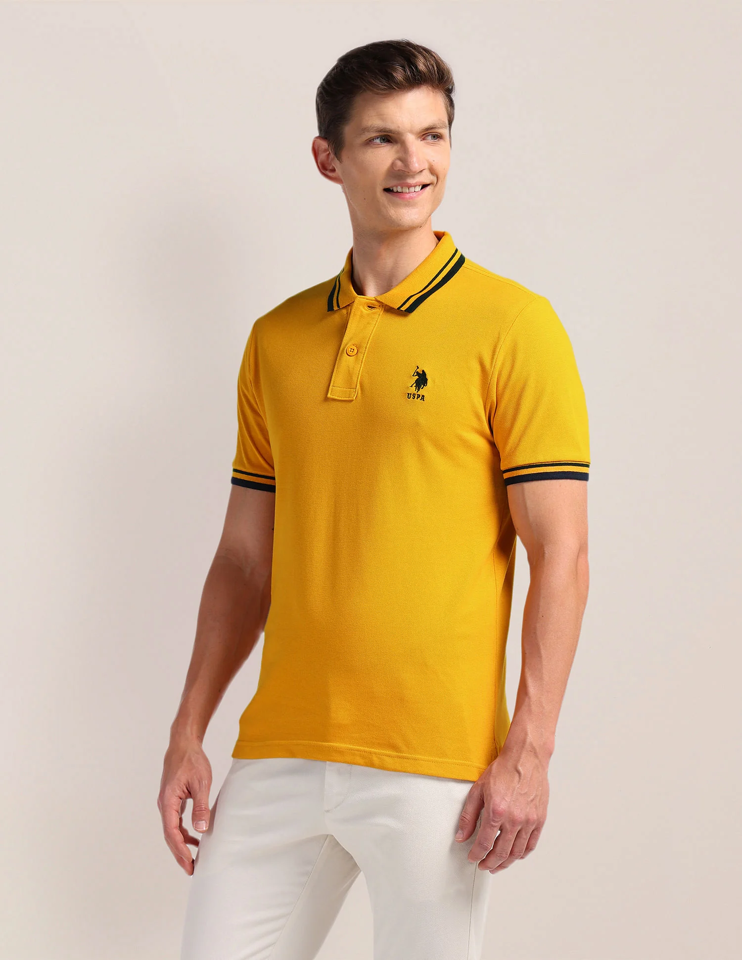Solid Slim Fit Polo Shirt - Image 4