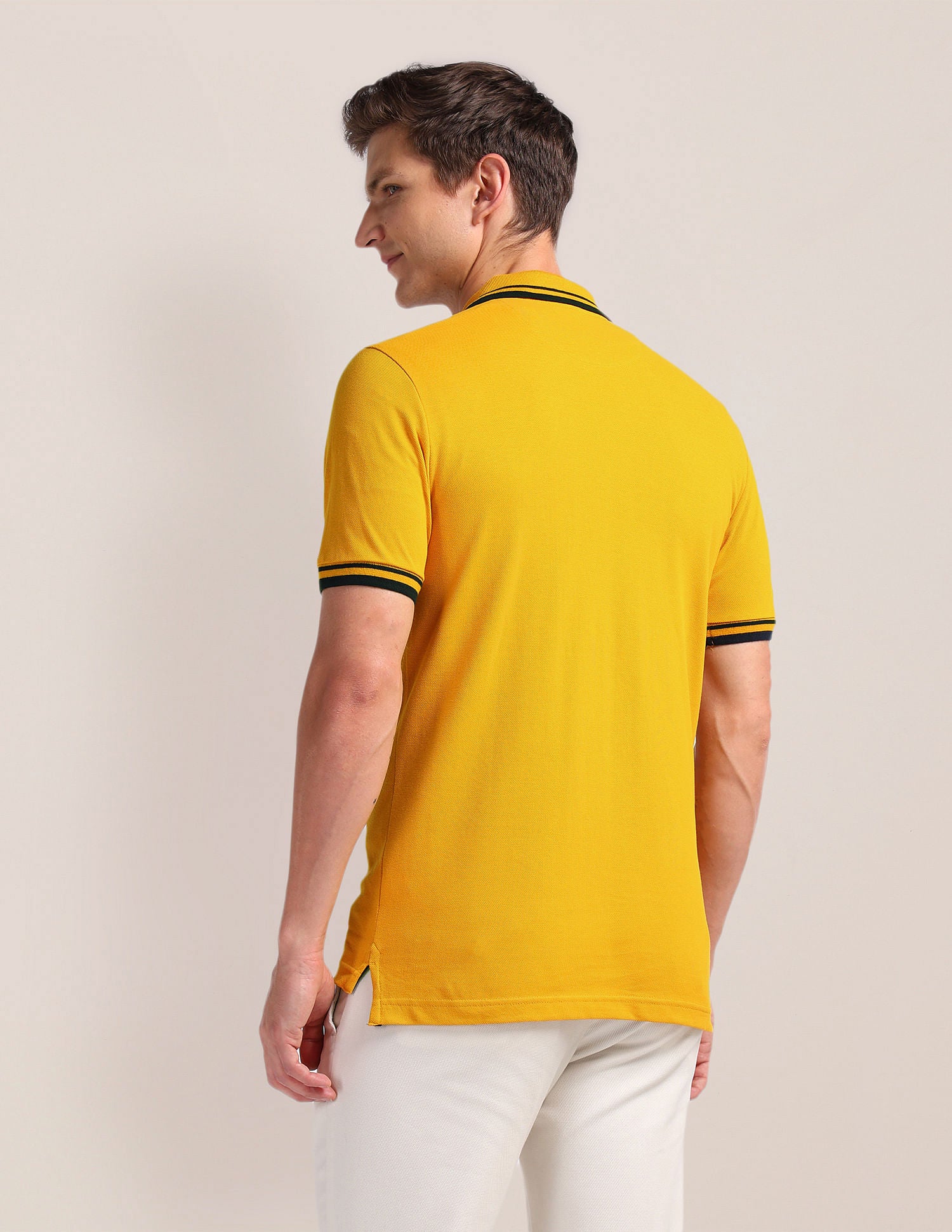 Solid Slim Fit Polo Shirt - Image 5