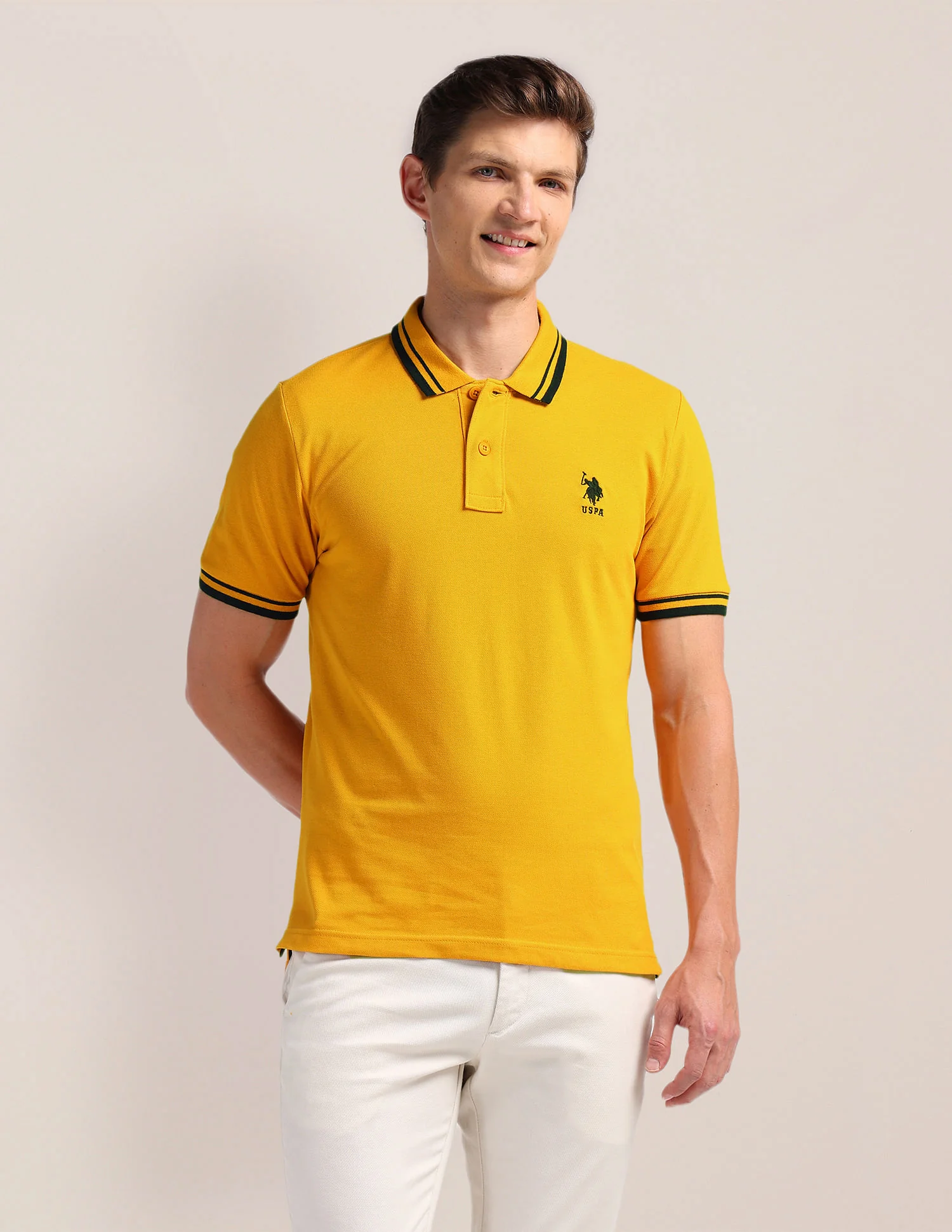Solid Slim Fit Polo Shirt - Image 6