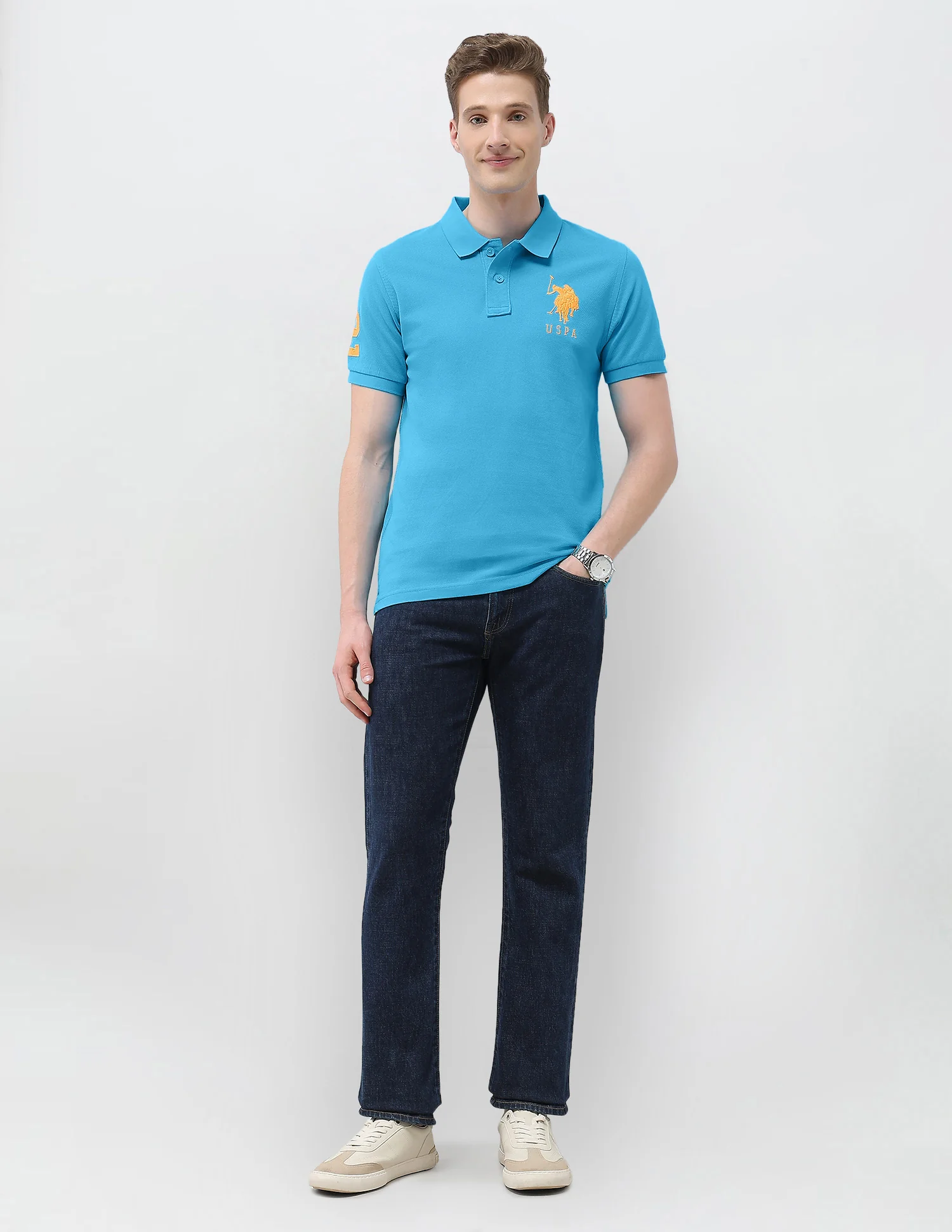 Solid Slim Fit Polo Shirt - Image 3