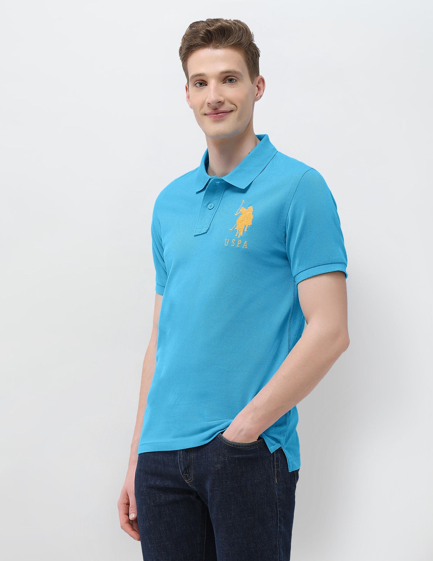 Solid Slim Fit Polo Shirt - Image 4
