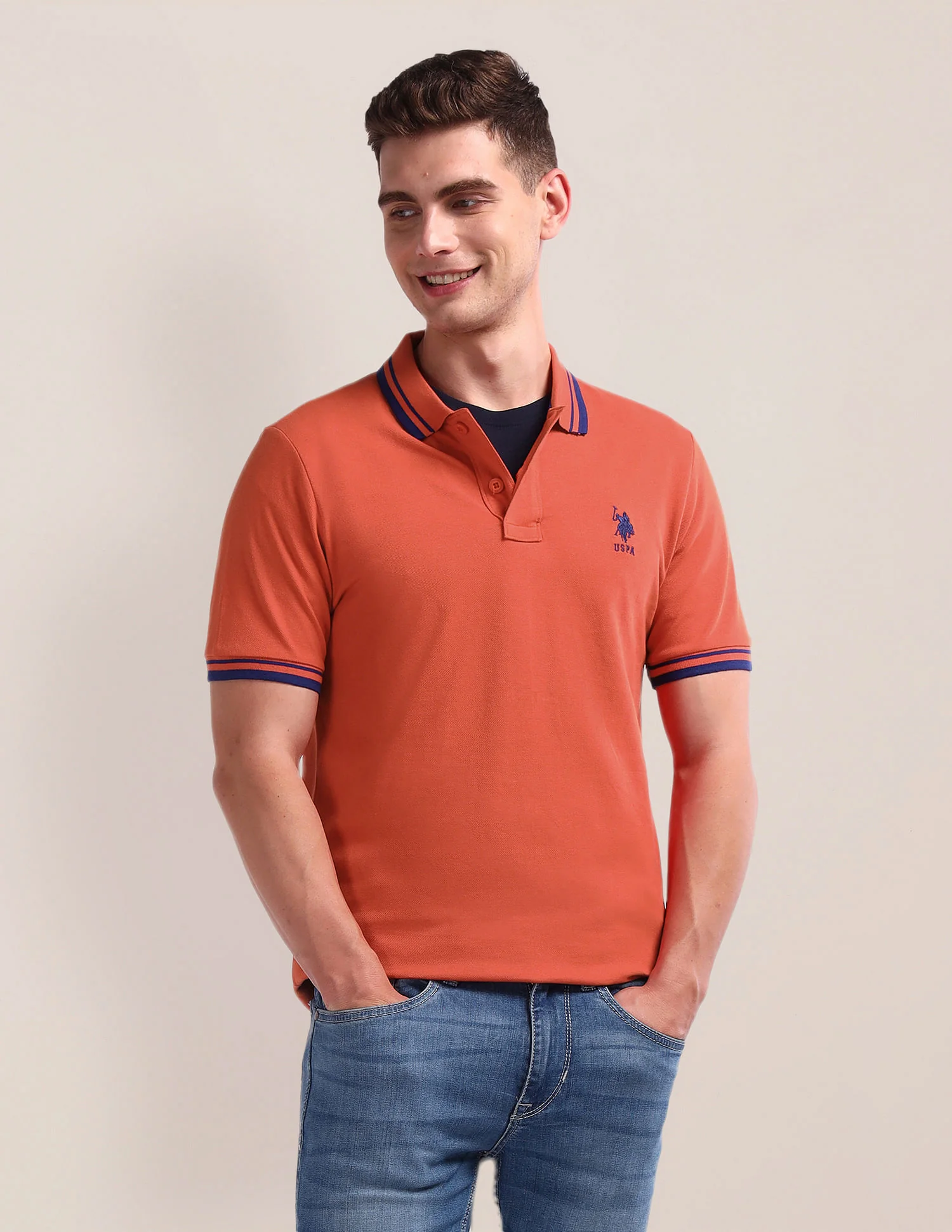 Solid Slim Fit Polo Shirt