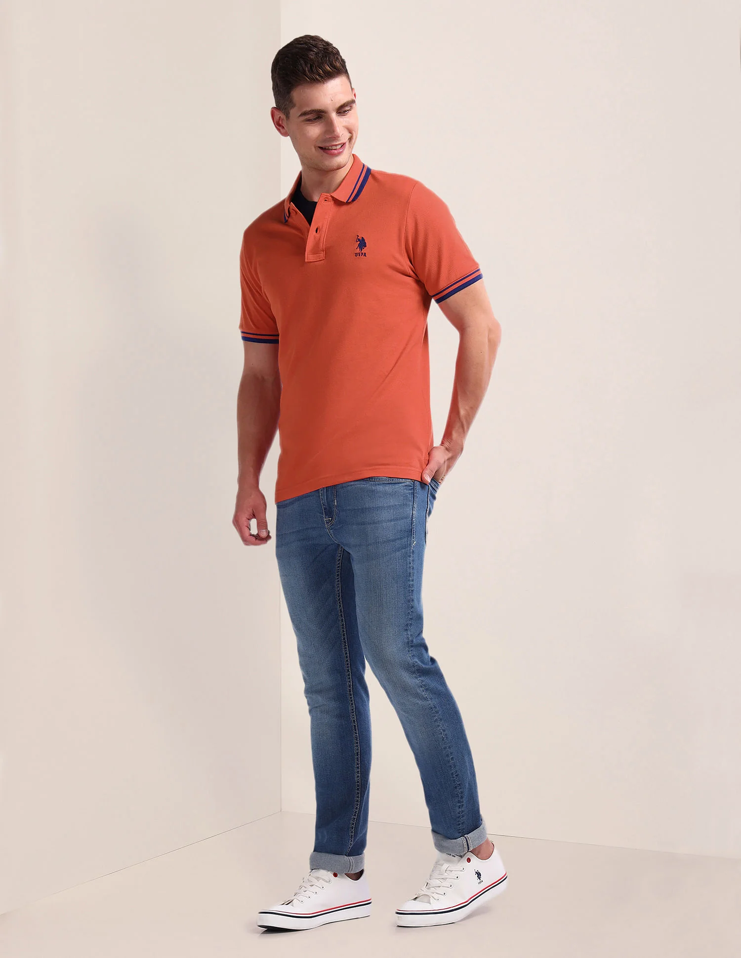 Solid Slim Fit Polo Shirt - Image 3