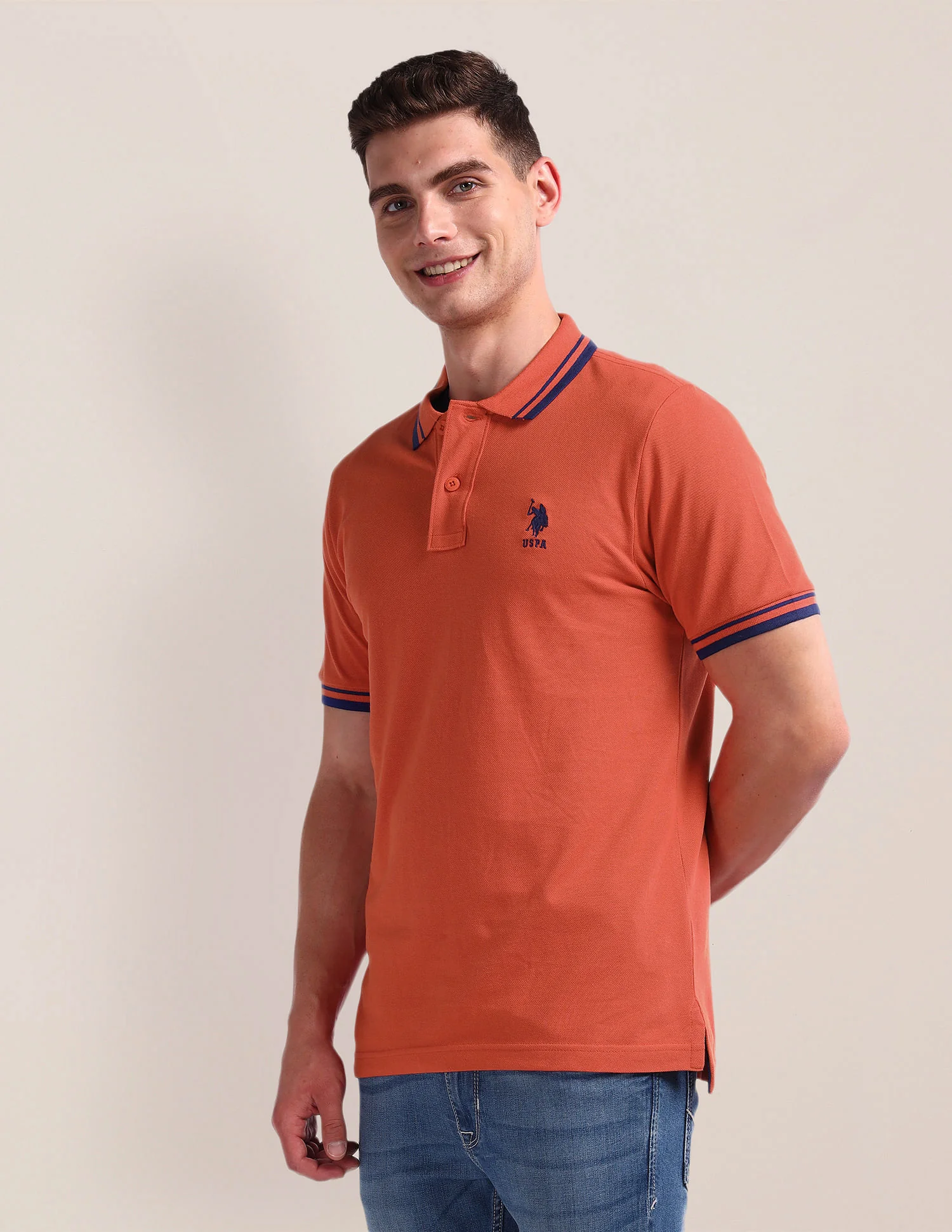 Solid Slim Fit Polo Shirt - Image 4