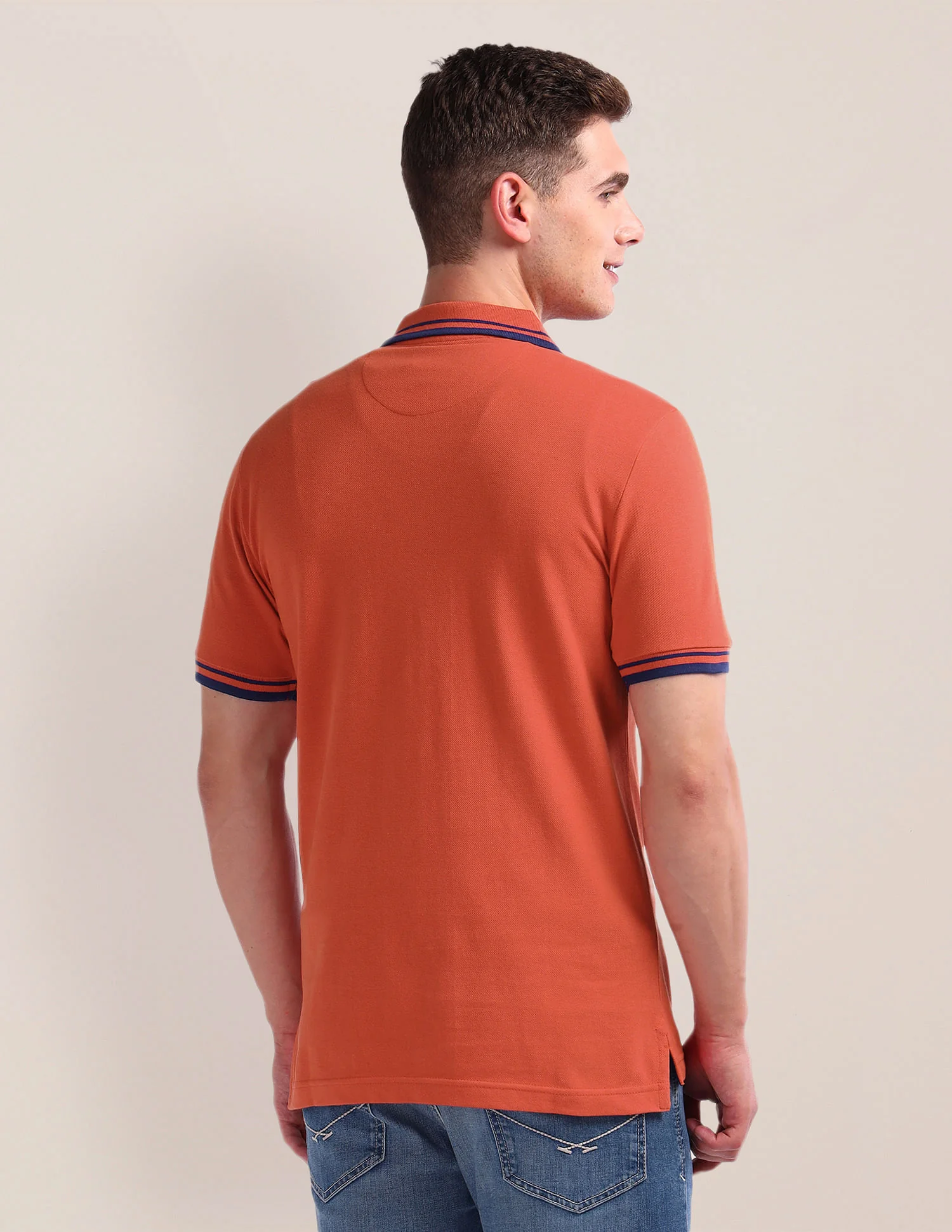 Solid Slim Fit Polo Shirt - Image 5