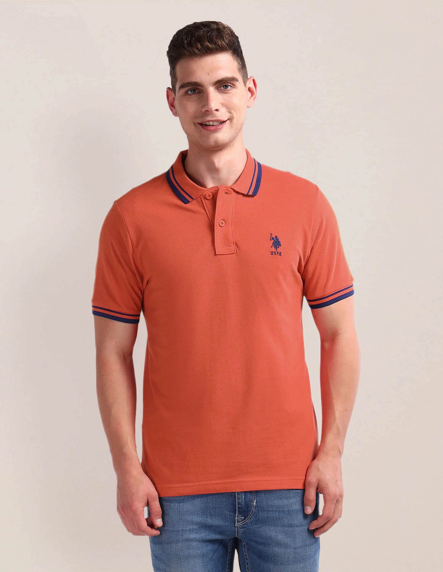 Solid Slim Fit Polo Shirt - Image 6