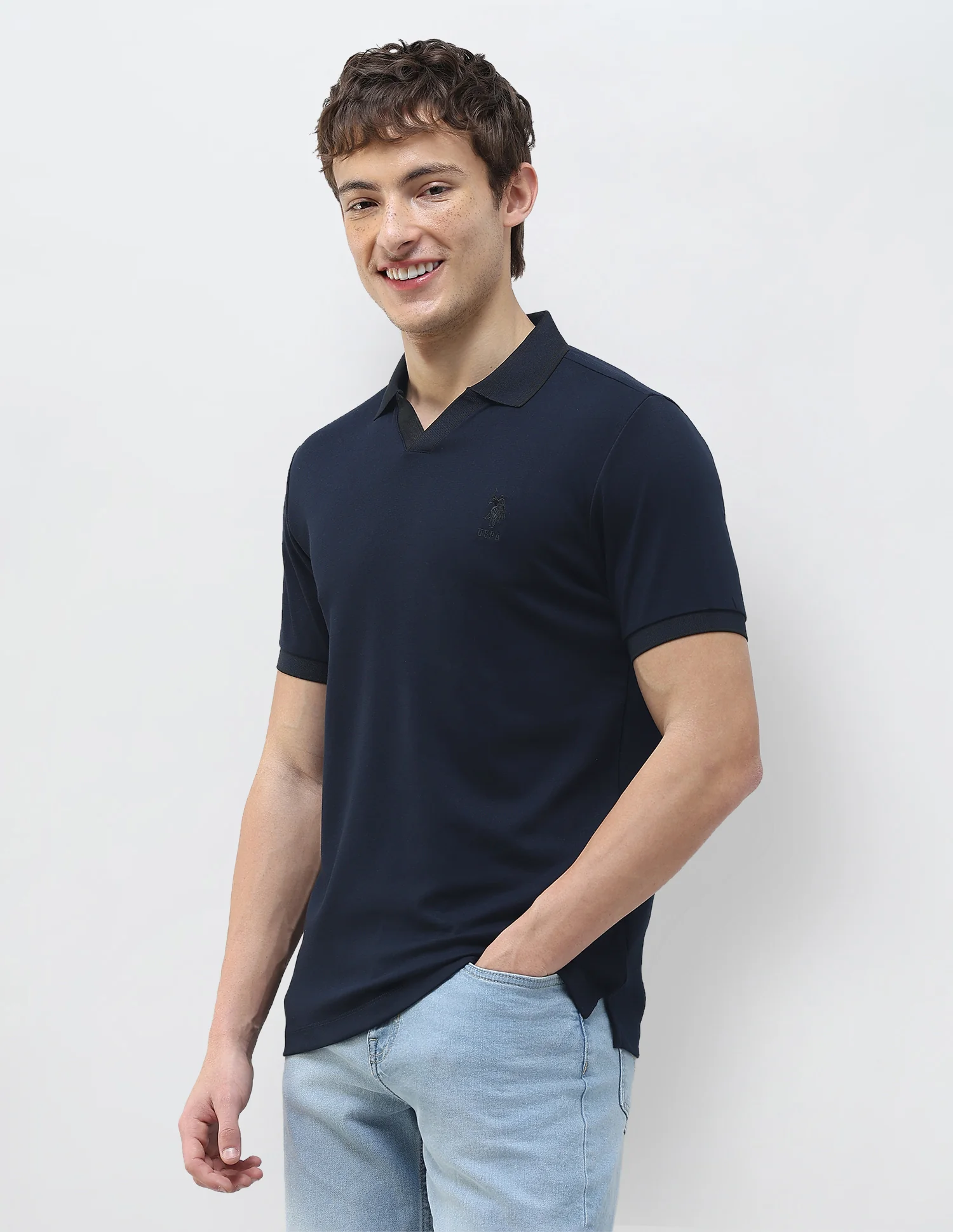 Solid Slim Fit Polo Shirt - Image 4