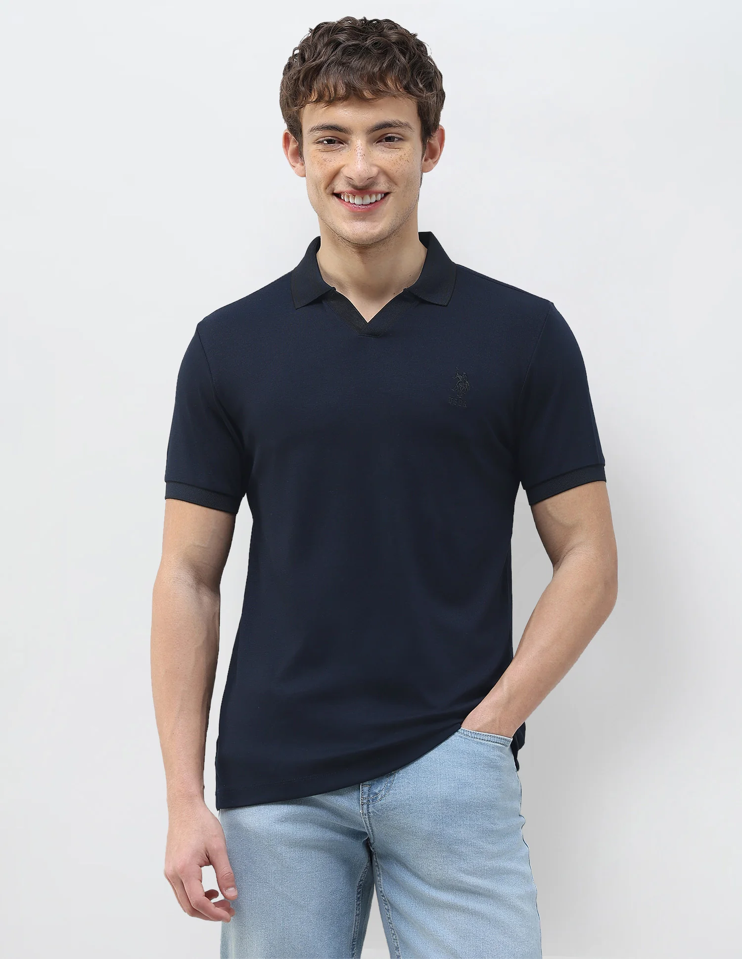 Solid Slim Fit Polo Shirt - Image 6