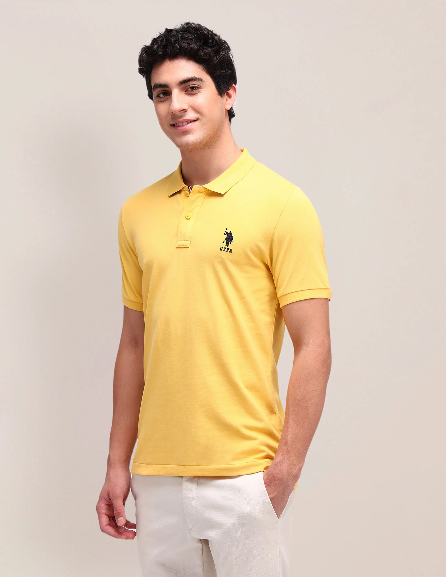 Solid Slim Fit Polo Shirt - Image 4