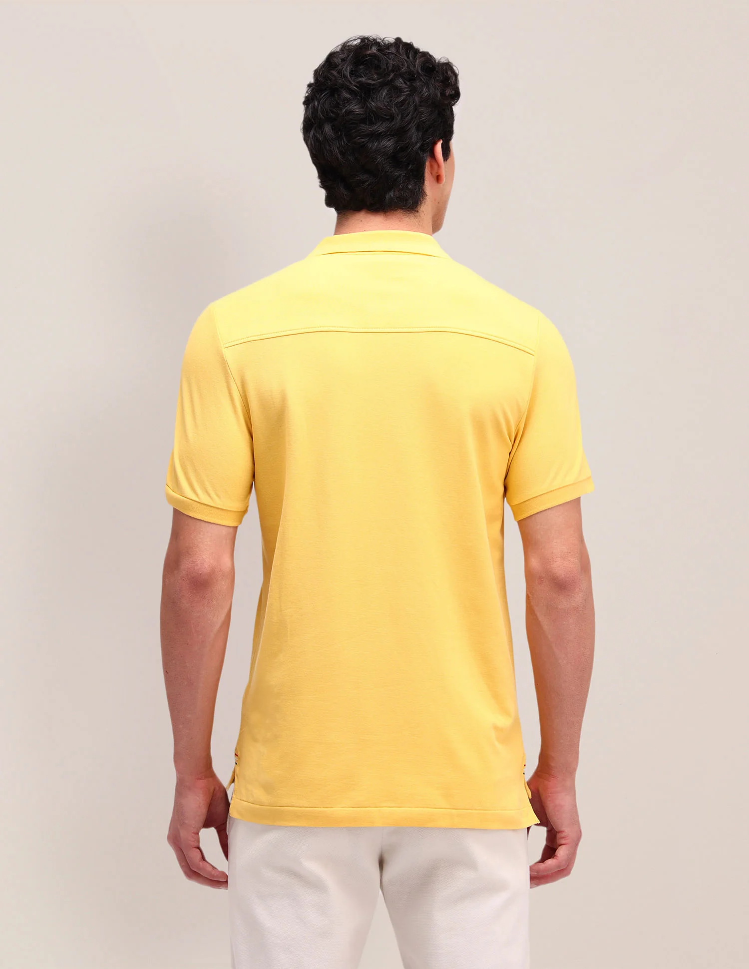 Solid Slim Fit Polo Shirt - Image 5