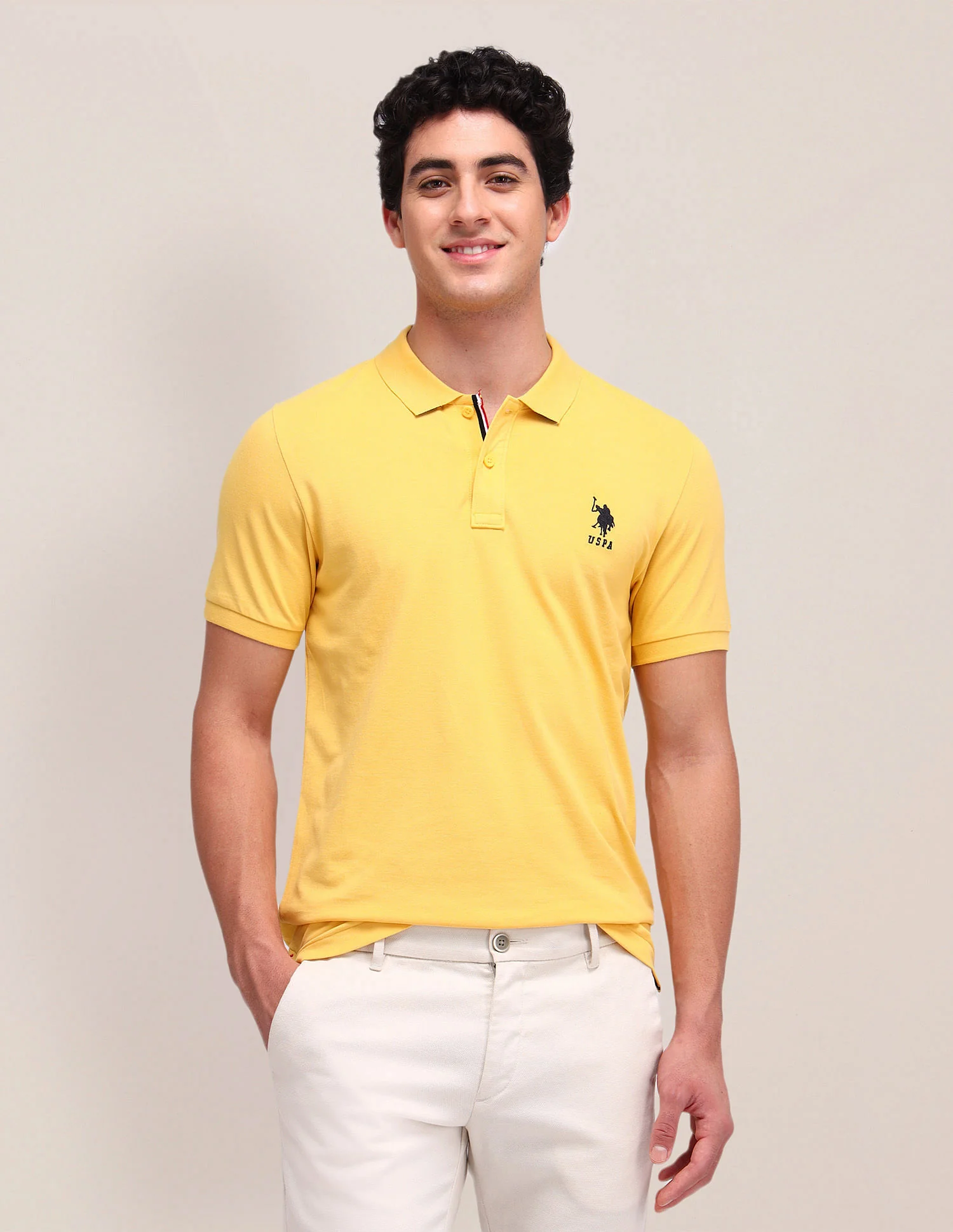 Solid Slim Fit Polo Shirt - Image 7