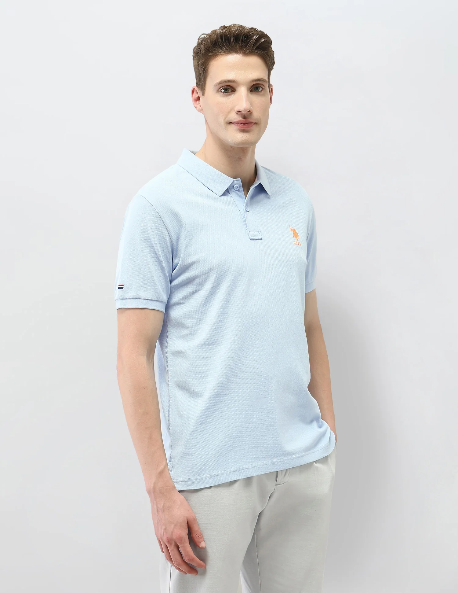 Solid Slim Fit Polo Shirt - Image 4