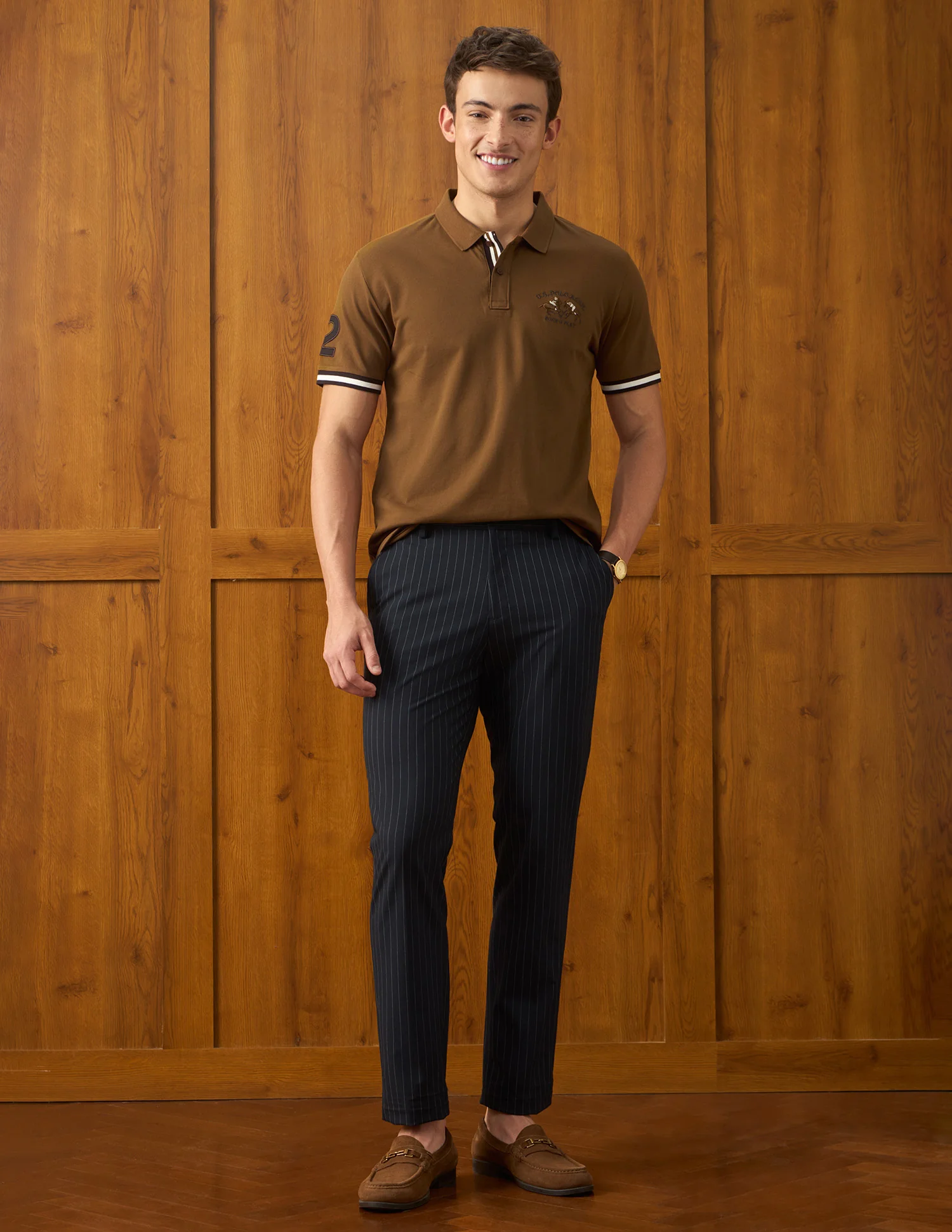 Solid Slim Fit Polo Shirt - Image 3