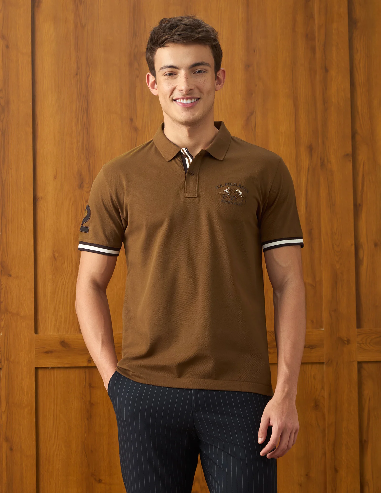 Solid Slim Fit Polo Shirt - Image 6