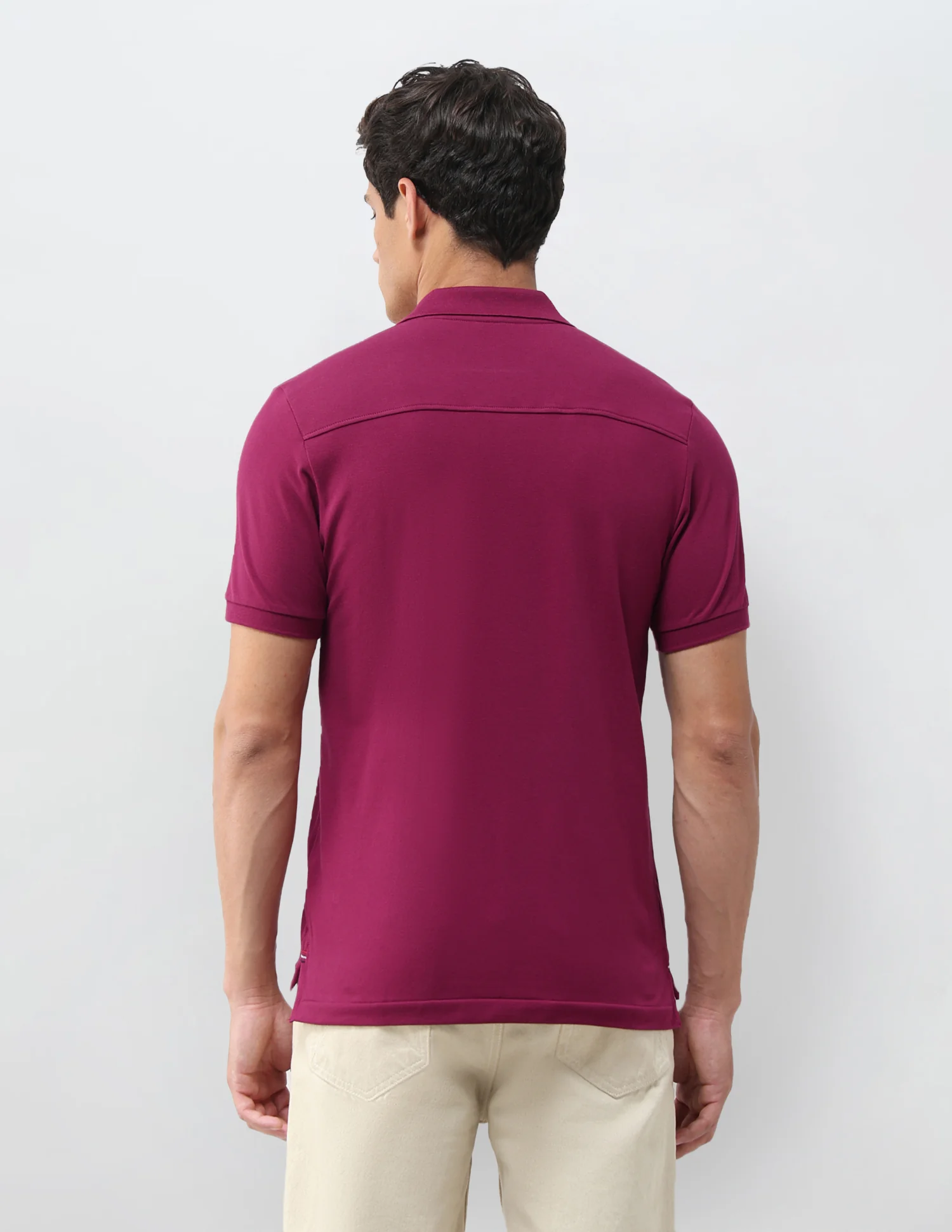 Solid Slim Fit Polo Shirt - Image 5