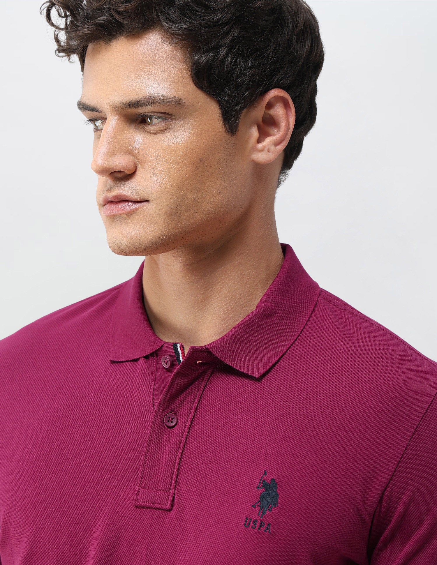 Solid Slim Fit Polo Shirt - Image 7