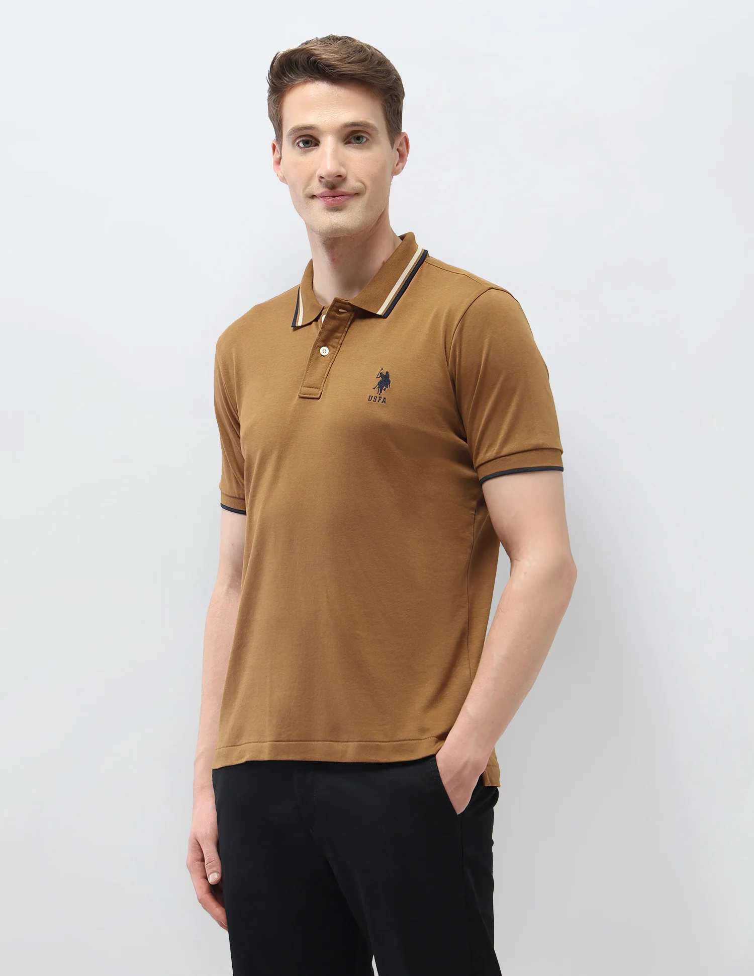 Solid Slim Fit Polo Shirt - Image 4