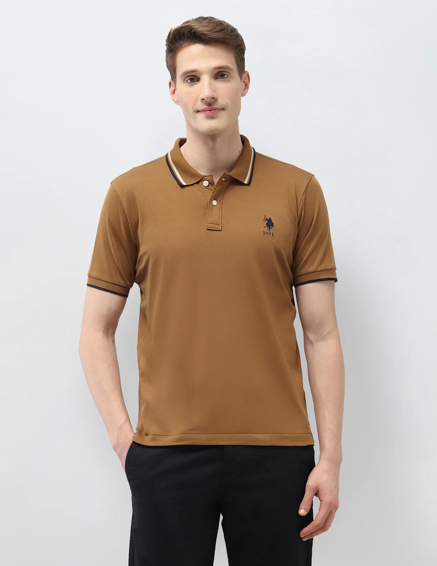 Solid Slim Fit Polo Shirt - Image 6