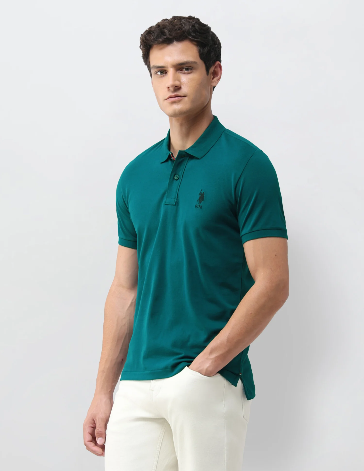 Solid Slim Fit Polo Shirt - Image 4
