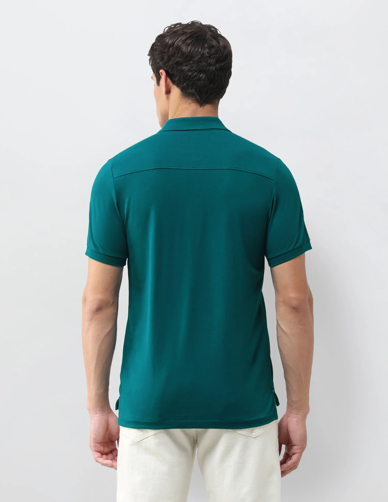 Solid Slim Fit Polo Shirt - Image 5