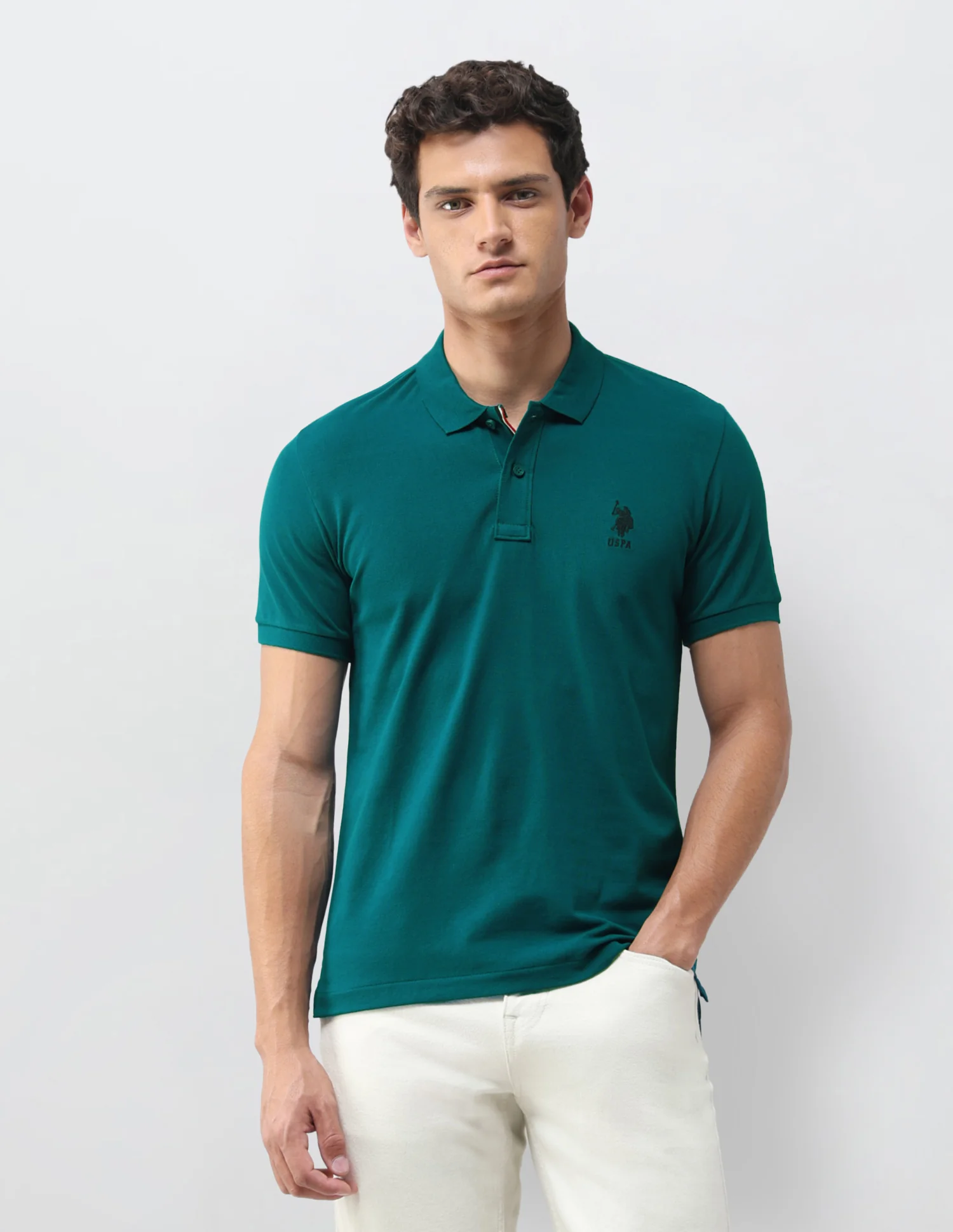 Solid Slim Fit Polo Shirt - Image 6