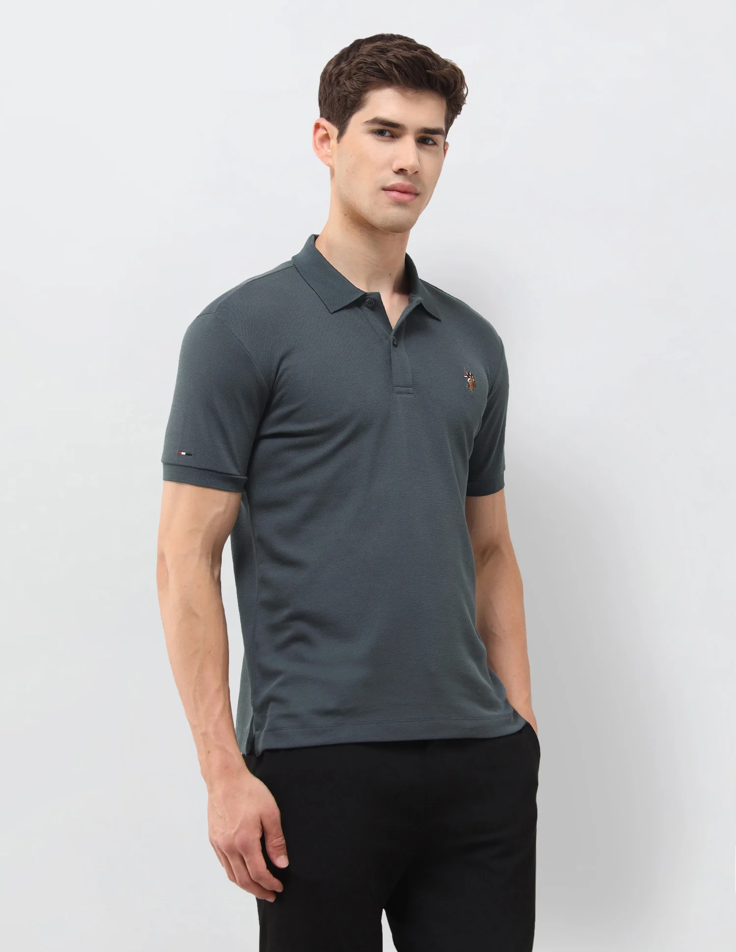 Solid Slim Fit Polo Shirt - Image 4