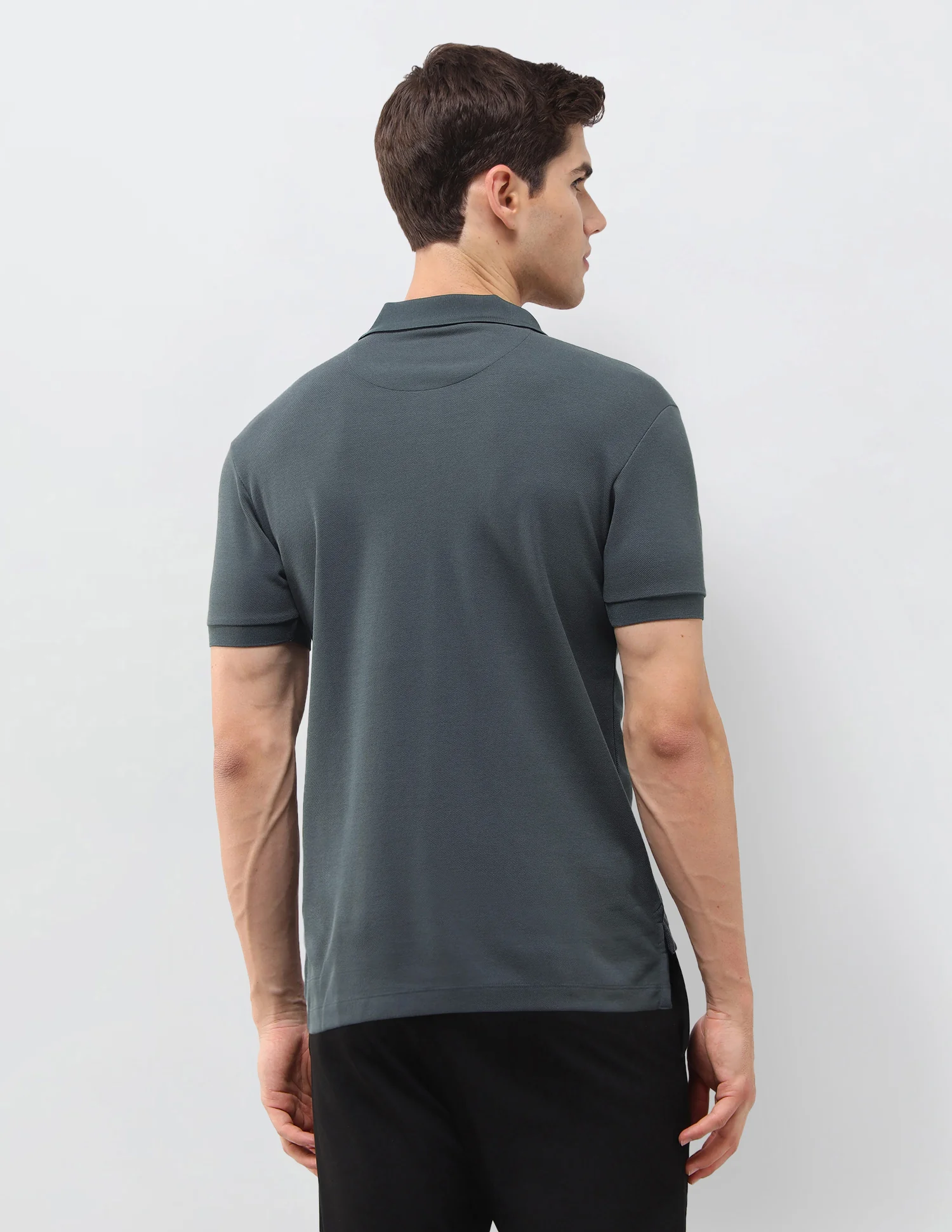 Solid Slim Fit Polo Shirt - Image 5