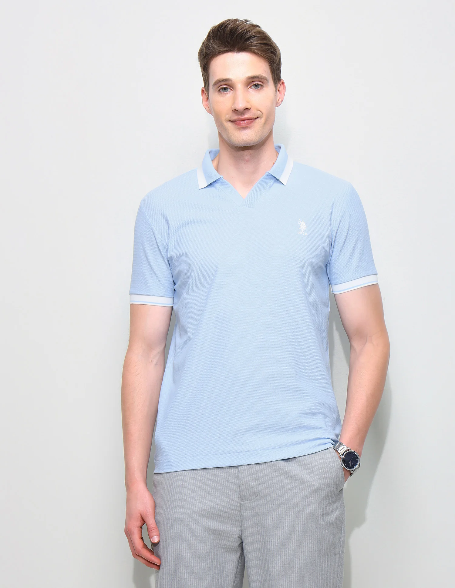 Solid Slim Fit Polo Shirt
