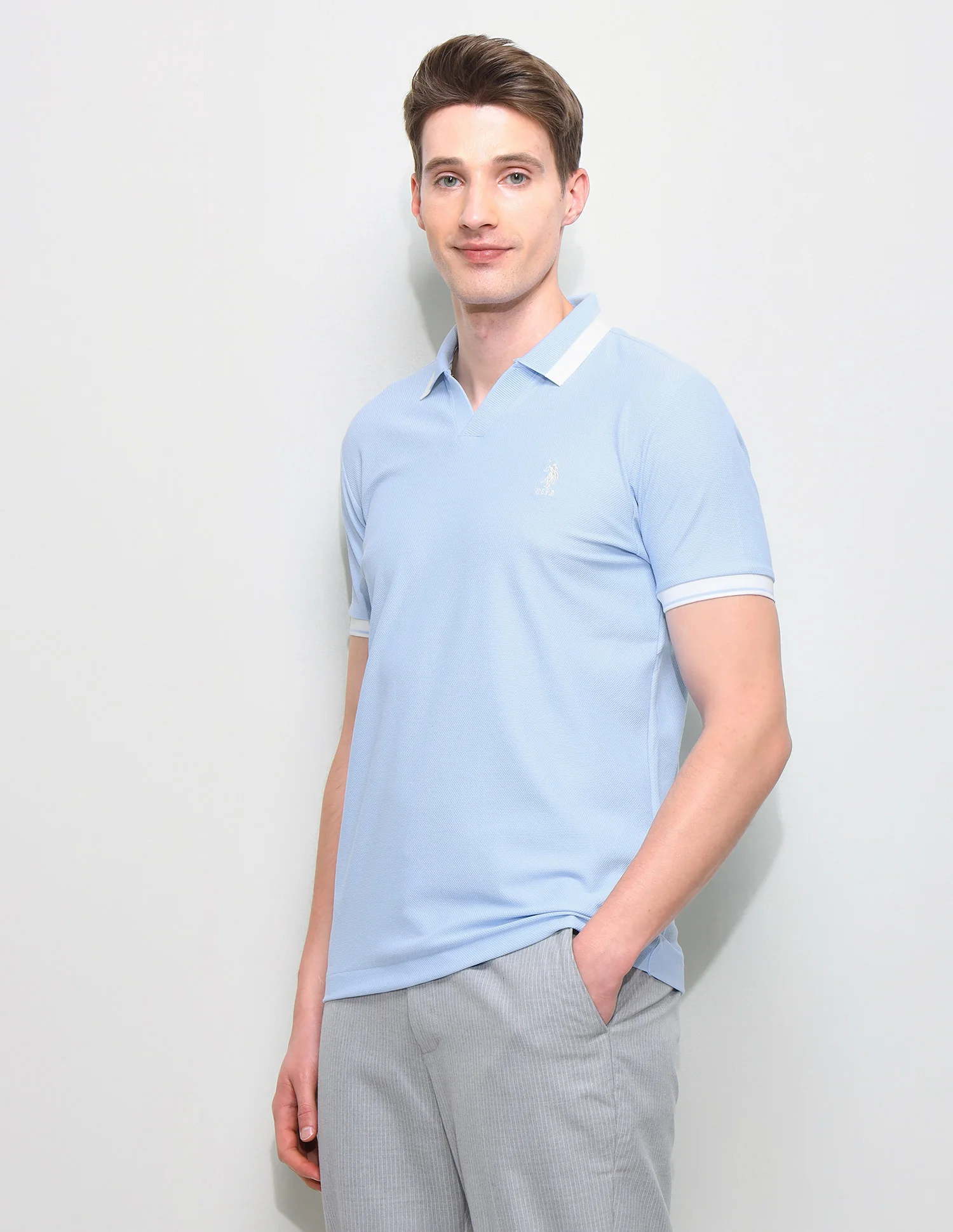 Solid Slim Fit Polo Shirt - Image 4