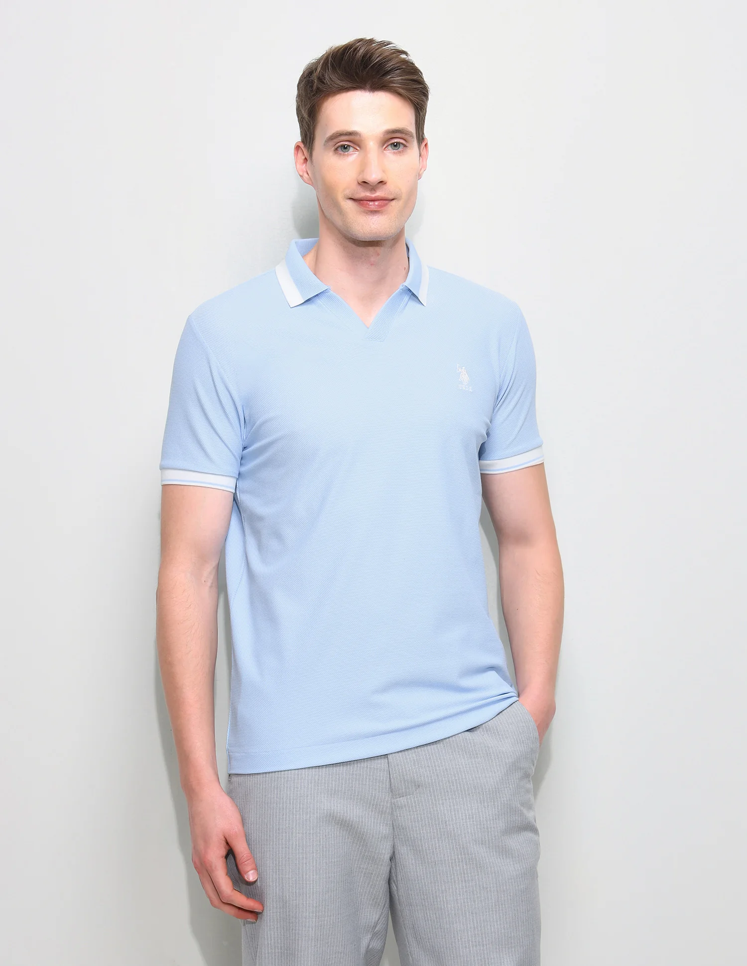 Solid Slim Fit Polo Shirt - Image 6