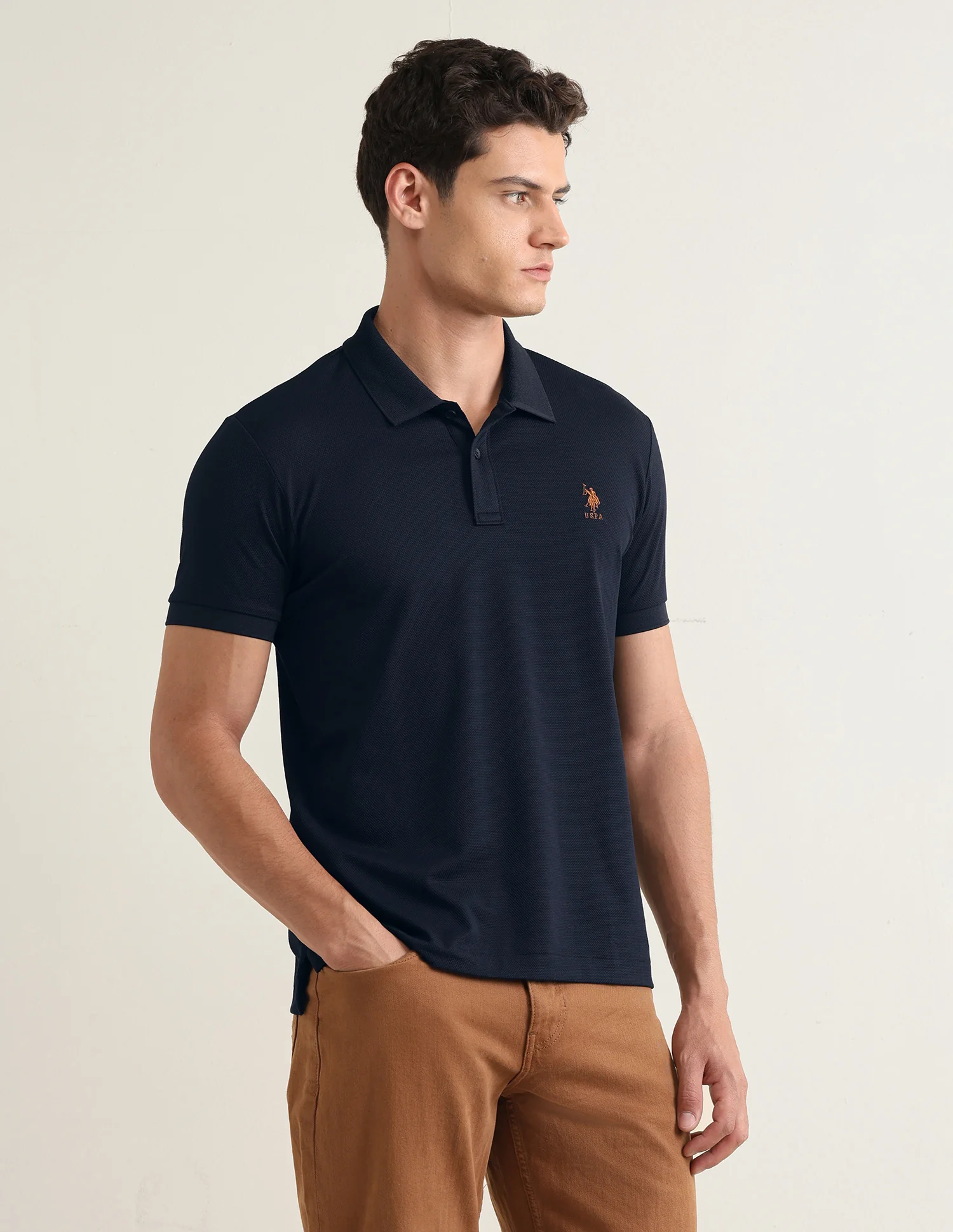 Solid Slim Fit Polo Shirt - Image 4