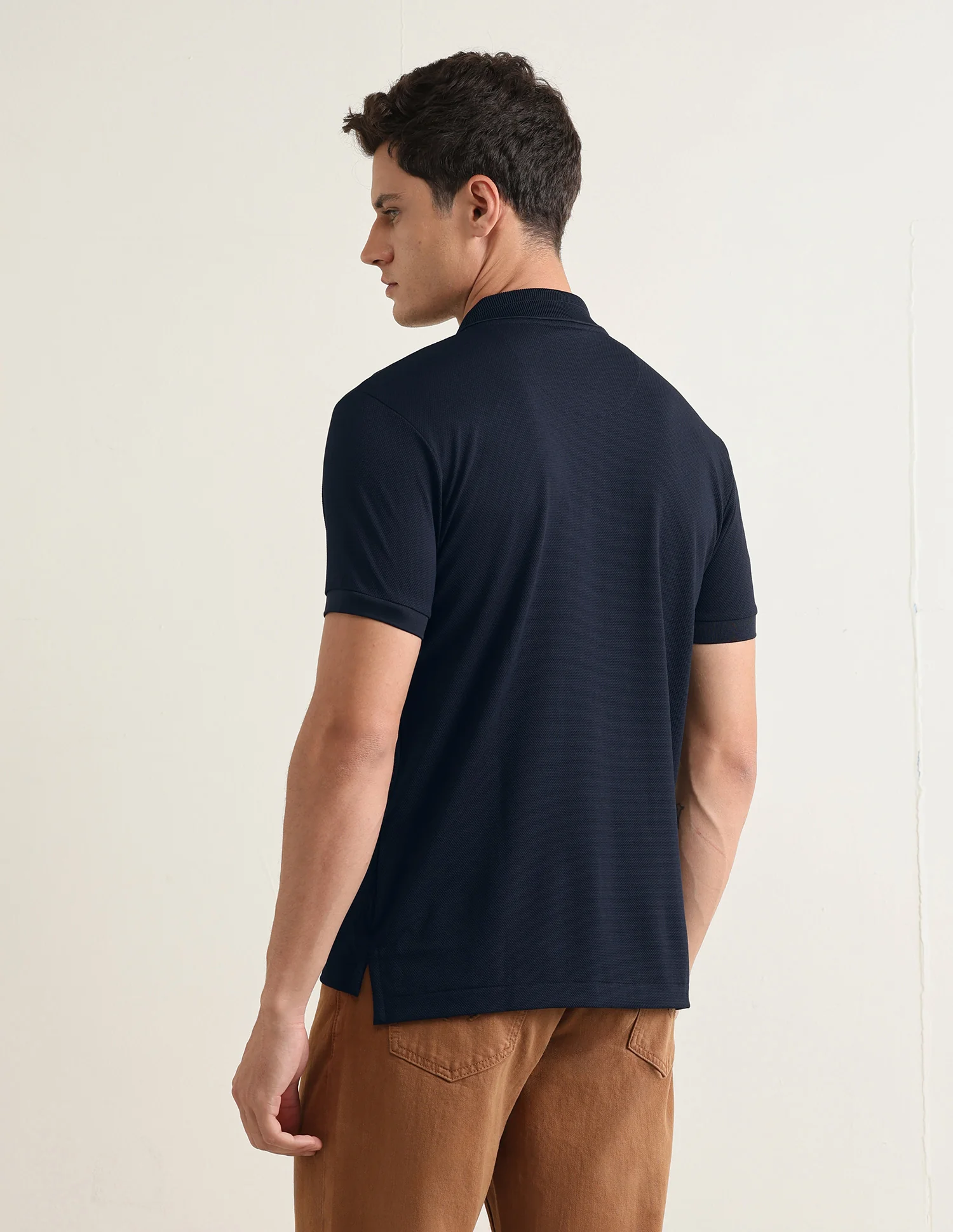 Solid Slim Fit Polo Shirt - Image 5