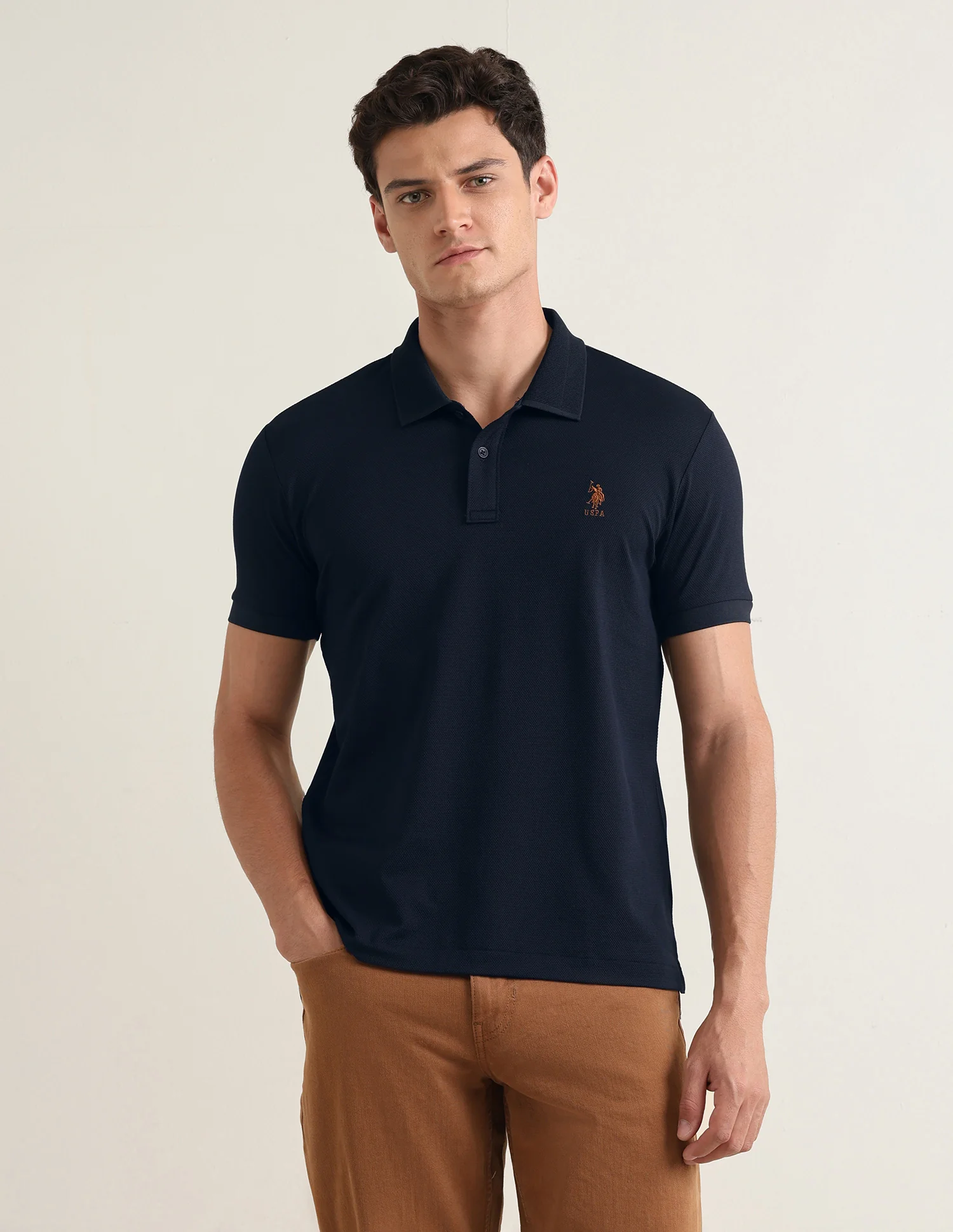 Solid Slim Fit Polo Shirt - Image 6