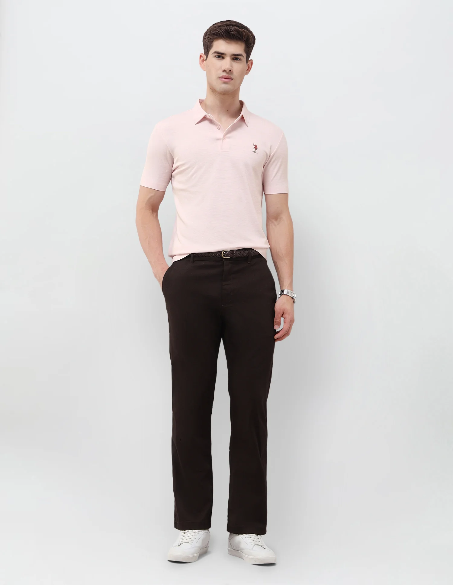 Solid Slim Fit Polo Shirt - Image 3