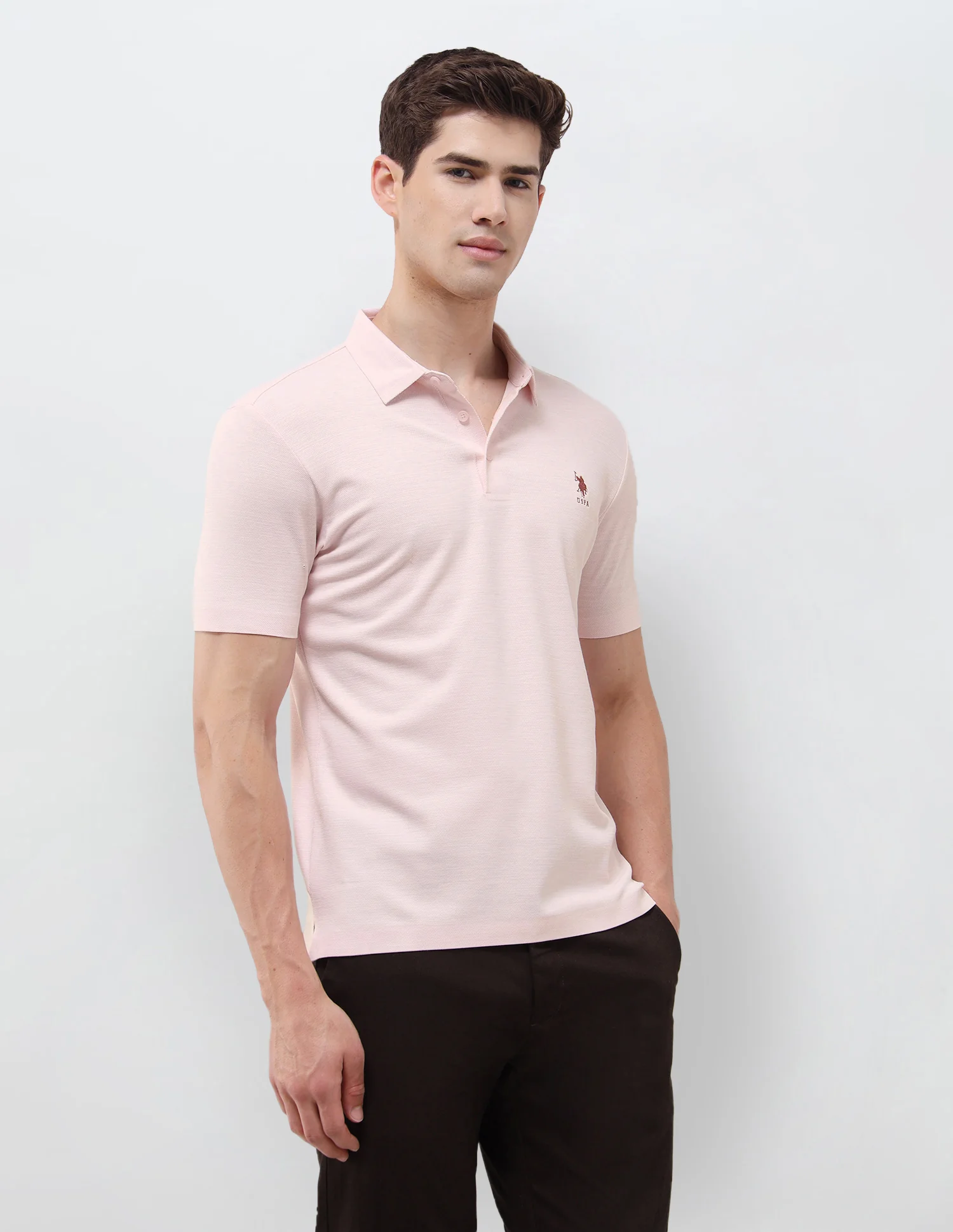 Solid Slim Fit Polo Shirt - Image 4