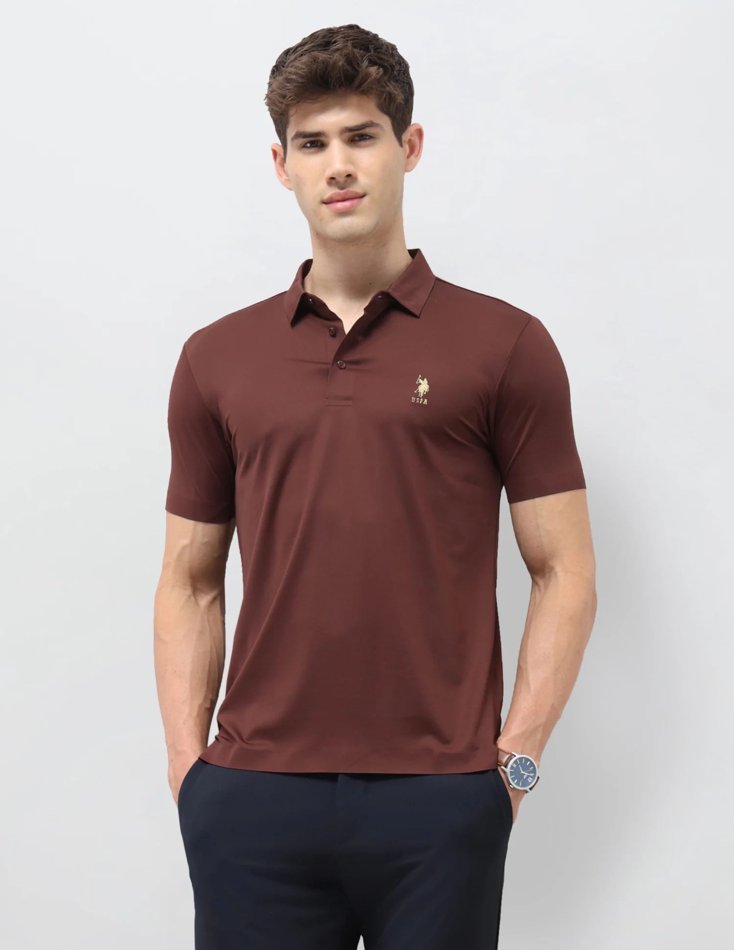Solid Slim Fit Polo Shirt