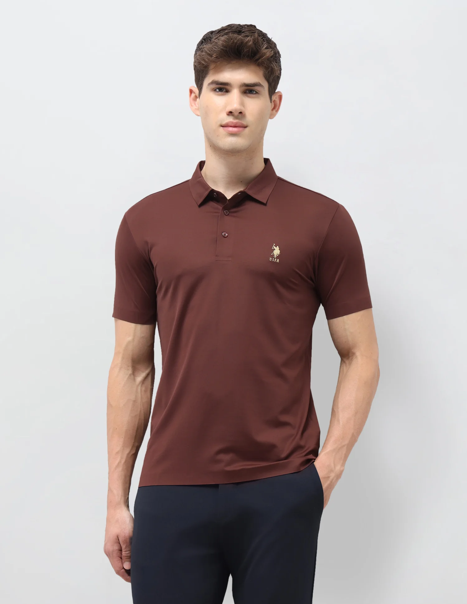 Solid Slim Fit Polo Shirt - Image 6