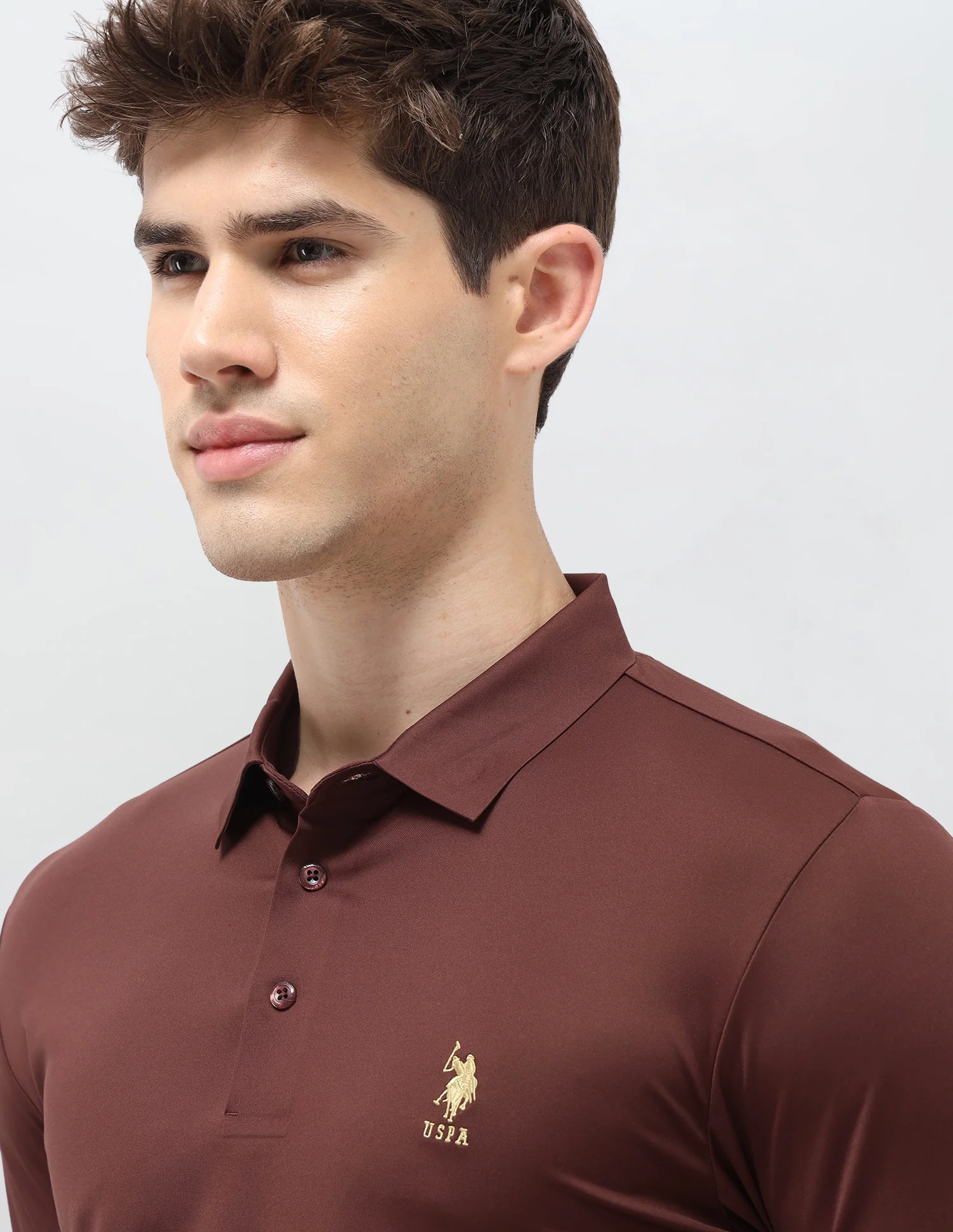 Solid Slim Fit Polo Shirt - Image 7