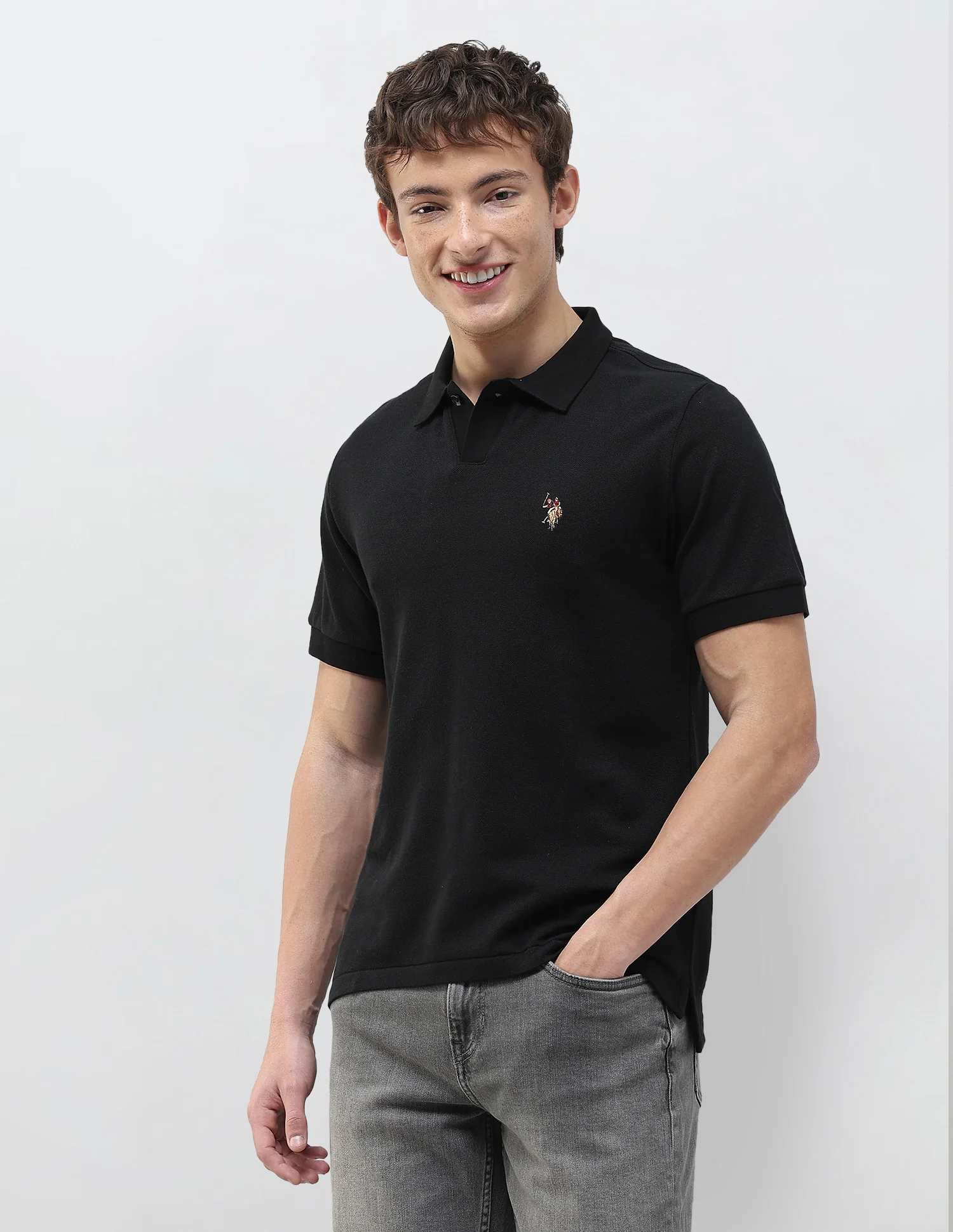 Solid Slim Fit Polo Shirt - Image 4