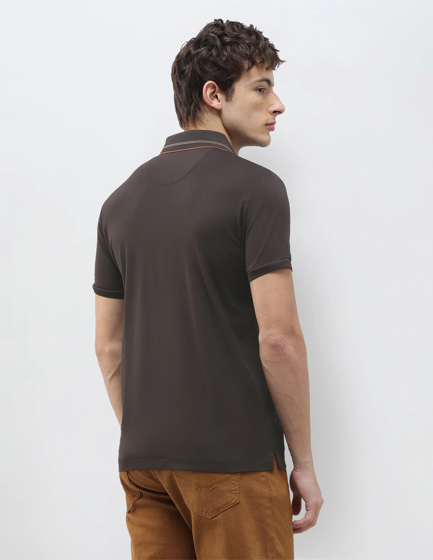 Solid Slim Fit Polo Shirt - Image 5