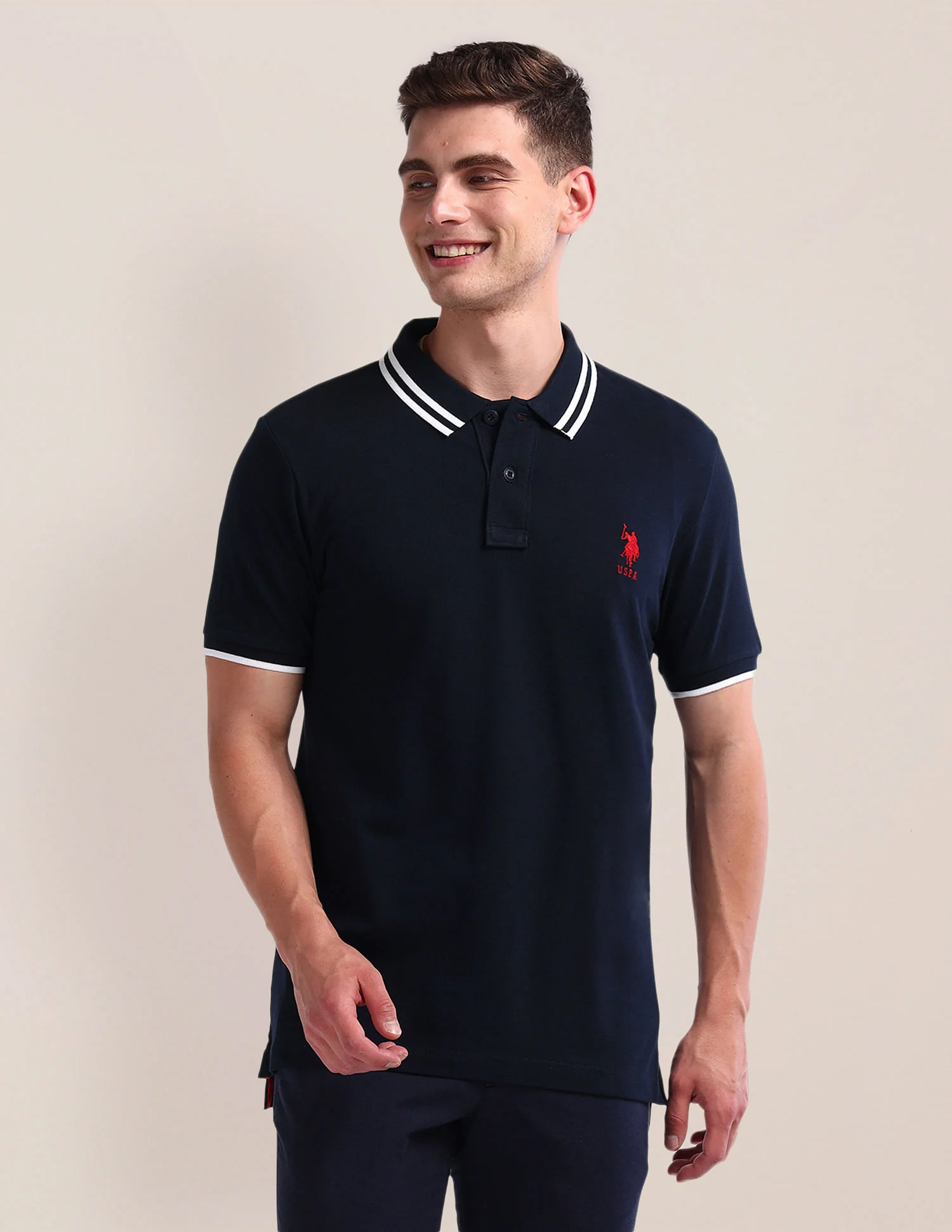Solid Slim Fit Polo Shirt - Image 6